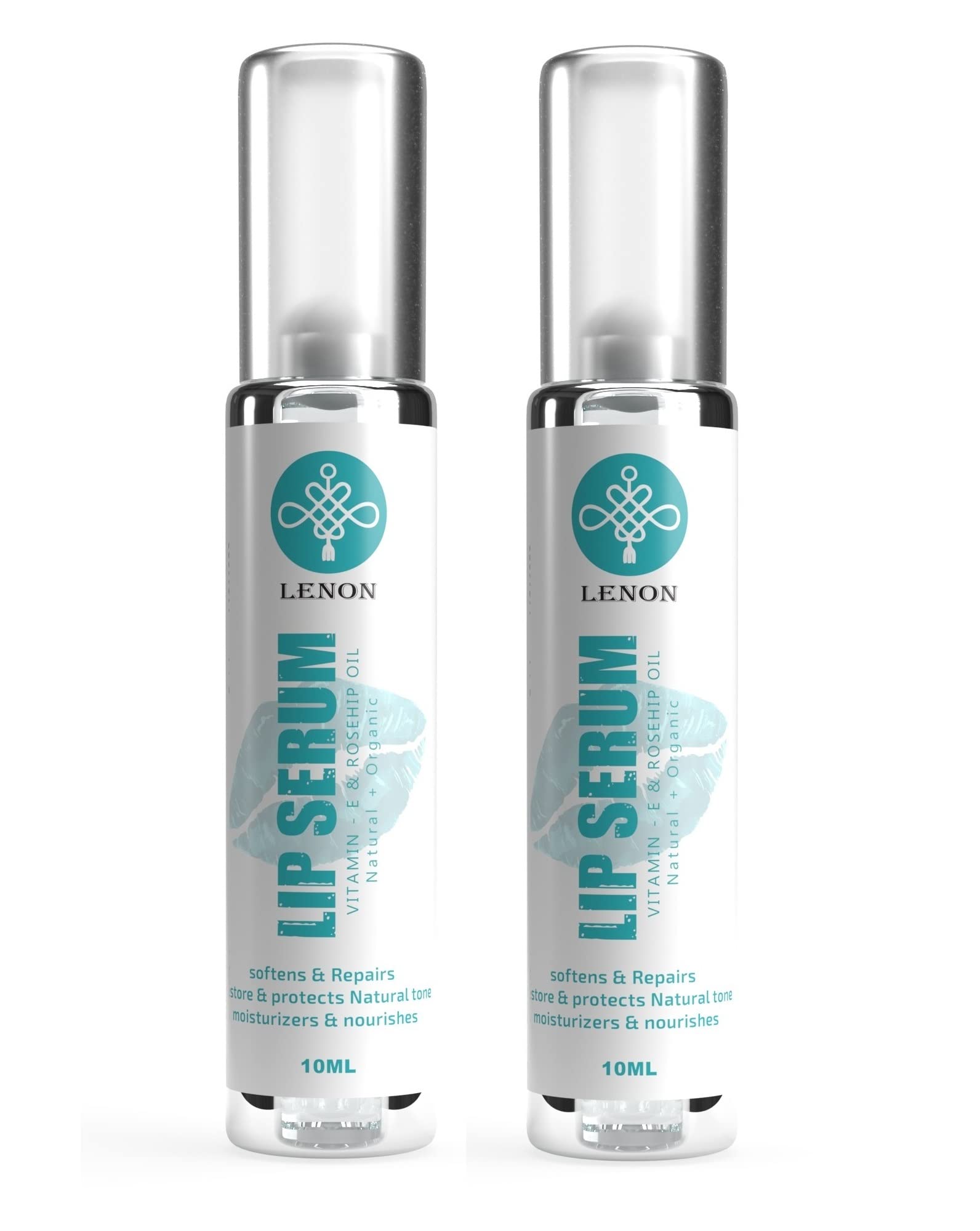 Lenon Vitamin E & Rosehip Oil Lip Serum Balm - Hydrating & Nourishing Treatment for Dry, Chapped Lips (Pack of 2) | Perfect for Winter Care & Daily Lip Moisturizing