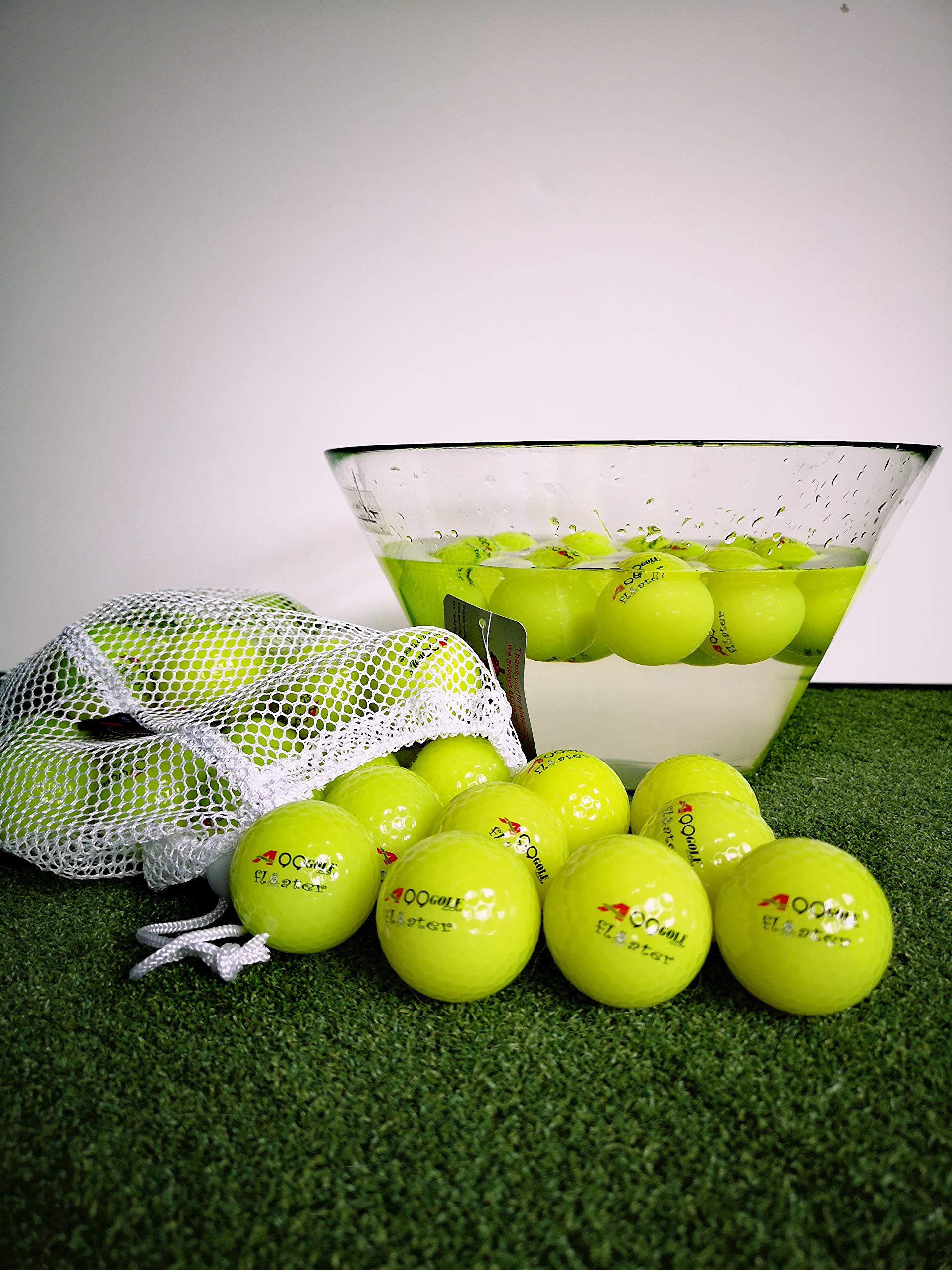 **48pcs Floating Golf Practice Balls - Waterproof Golf Training Aids for Pool, Pond & Driving Range - Includes Carry Bag (Green) - Perfect for Outdoor Fun & Golf Practice**