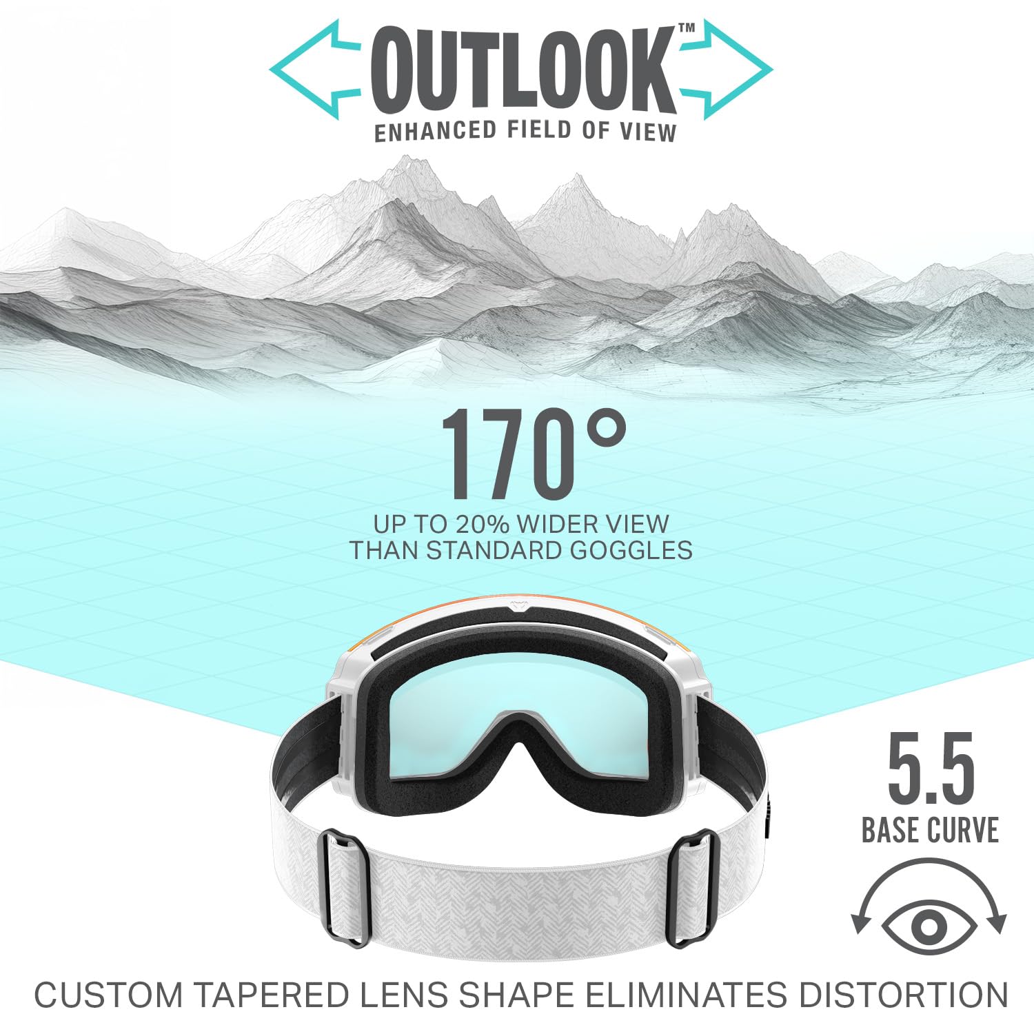 Wildhorn Roca Ski Goggles for Men & Women - Anti-Fog, Scratch-Resistant, 100% UV Protection with Magnetic Lens - Perfect for Snowboarding, Skiing & Winter Sports