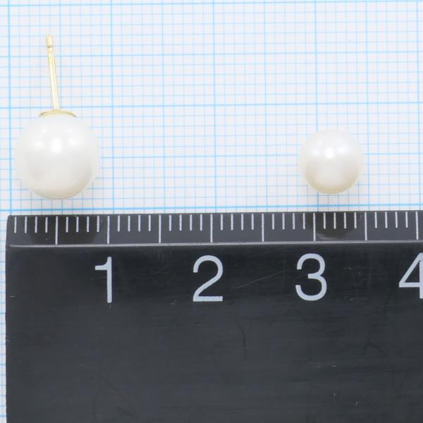 18K Yellow Gold Pearl Earrings for Women - Elegant Freshwater Pearl Stud Earrings - Perfect for Weddings, Parties & Everyday Wear