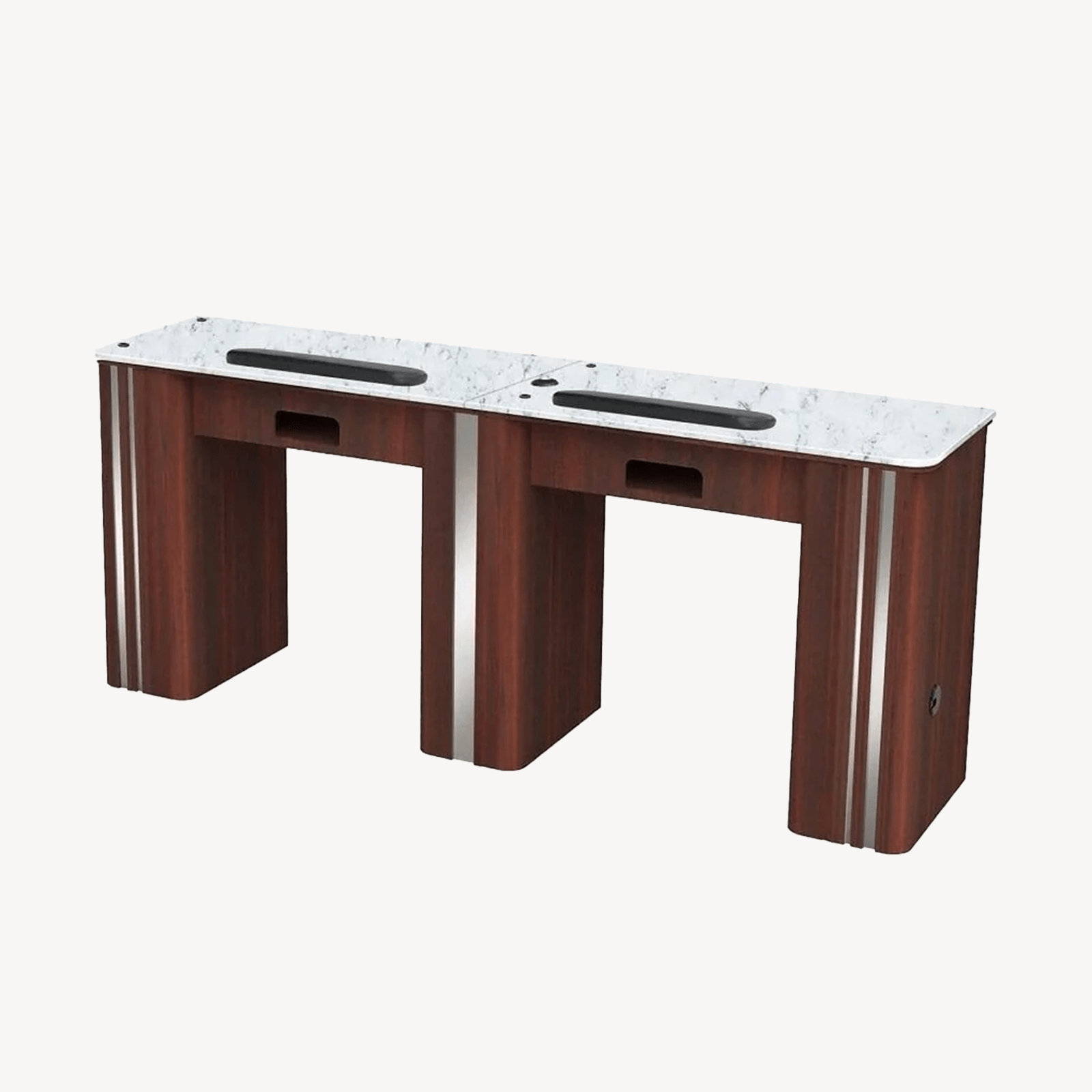 AVON Professional Double Manicure Table for Nail Salon - Portable Nail Technician Station with Storage Drawers | Perfect for Home & Salon Nail Services, Spa Treatments, and Beauty Professionals