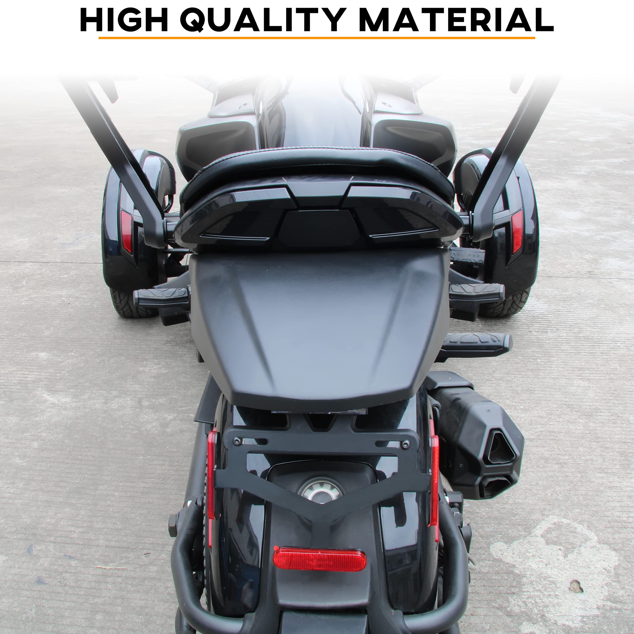 SAUTVS Rear Fender Extender for Can-Am Spyder F3 & F3-S (2015-2025) - Street Legal Short Fender with LED License Plate Light & Holder | Replacement Part #219400597 | Perfect for Urban Commuting & Custom Motorcycle Upgrades