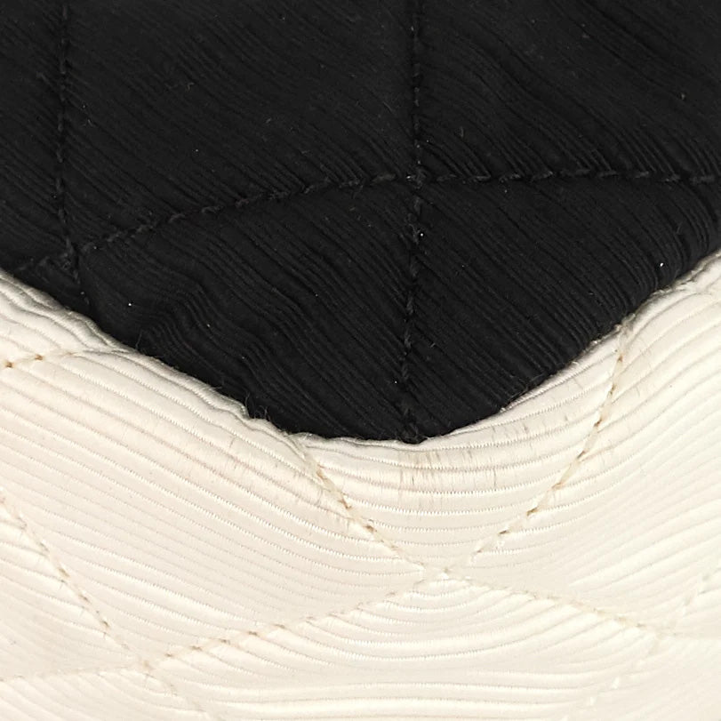 Chanel Reissue Small Black & Ivory Nylon Shoulder Bag for Women | Luxury Designer Crossbody Purse | Perfect for Evening Events, Date Nights & Fashion Outings