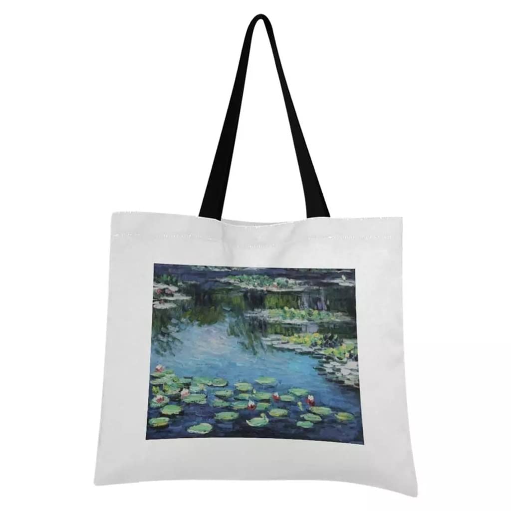 TUJAH Women's Eco-Friendly Canvas Shopping Tote Bag - Reusable Foldable Grocery Shoulder Bag for Women (50 x 43cm) - Perfect for Grocery Shopping, Beach Trips & Daily Errands