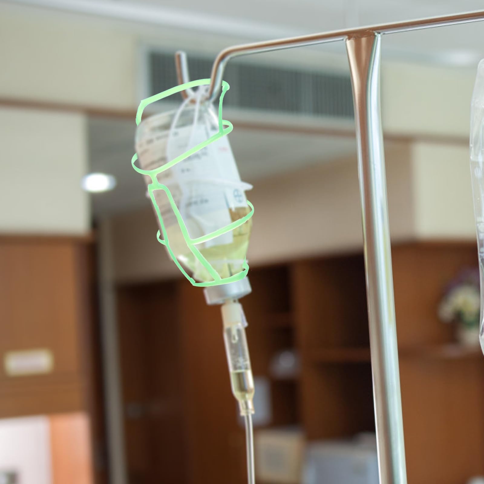 Hemoton 72 Pcs IV Bottle Hanging Net - Plastic Infusion Bottle Holder with Grid Design for Saline Solution - Hospital Grade IV Supplies for Medical Use - Perfect for IV Therapy, Emergency Rooms & Home Healthcare
