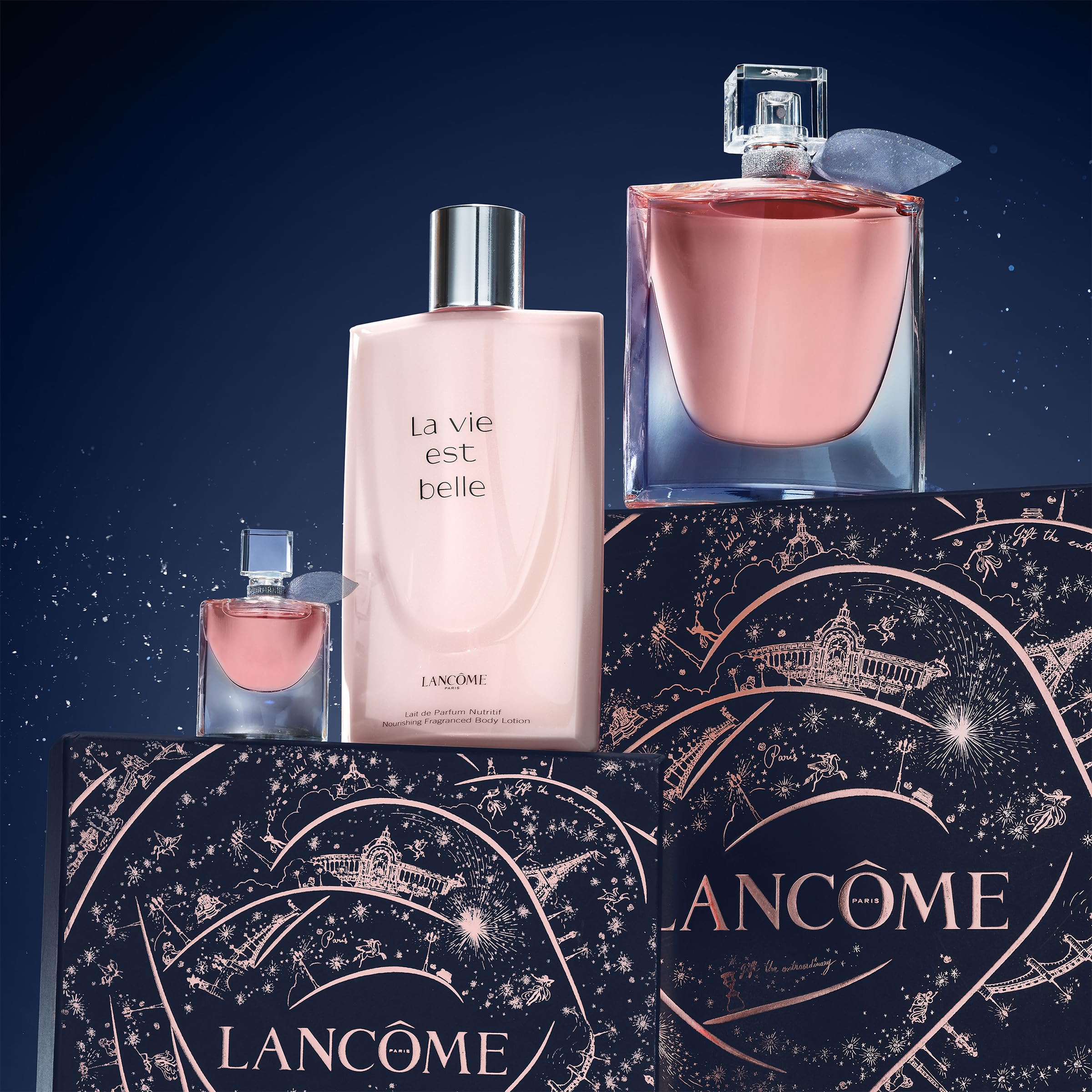 Lancôme La Vie Est Belle Inspirations Perfume Gift Set - Full Size & Mini Eau de Parfum, Scented Body Lotion - Limited Edition Floral Fragrance for Women - Perfect for Gifts, Special Occasions & Daily Wear
