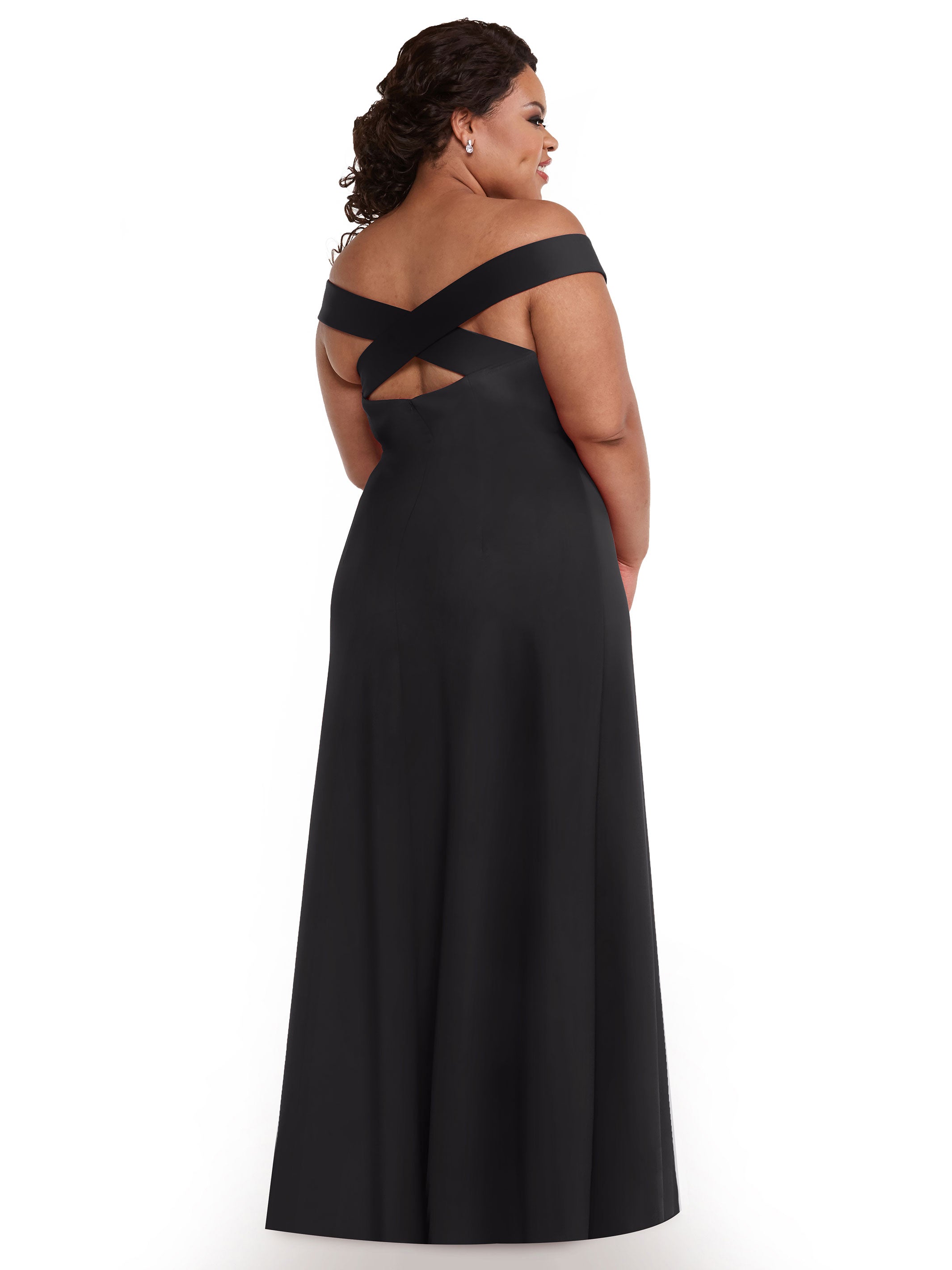 Elegant Off The Shoulder Sheath Bridesmaid Dress - Double Knit Fabric for Weddings, Parties & Formal Events