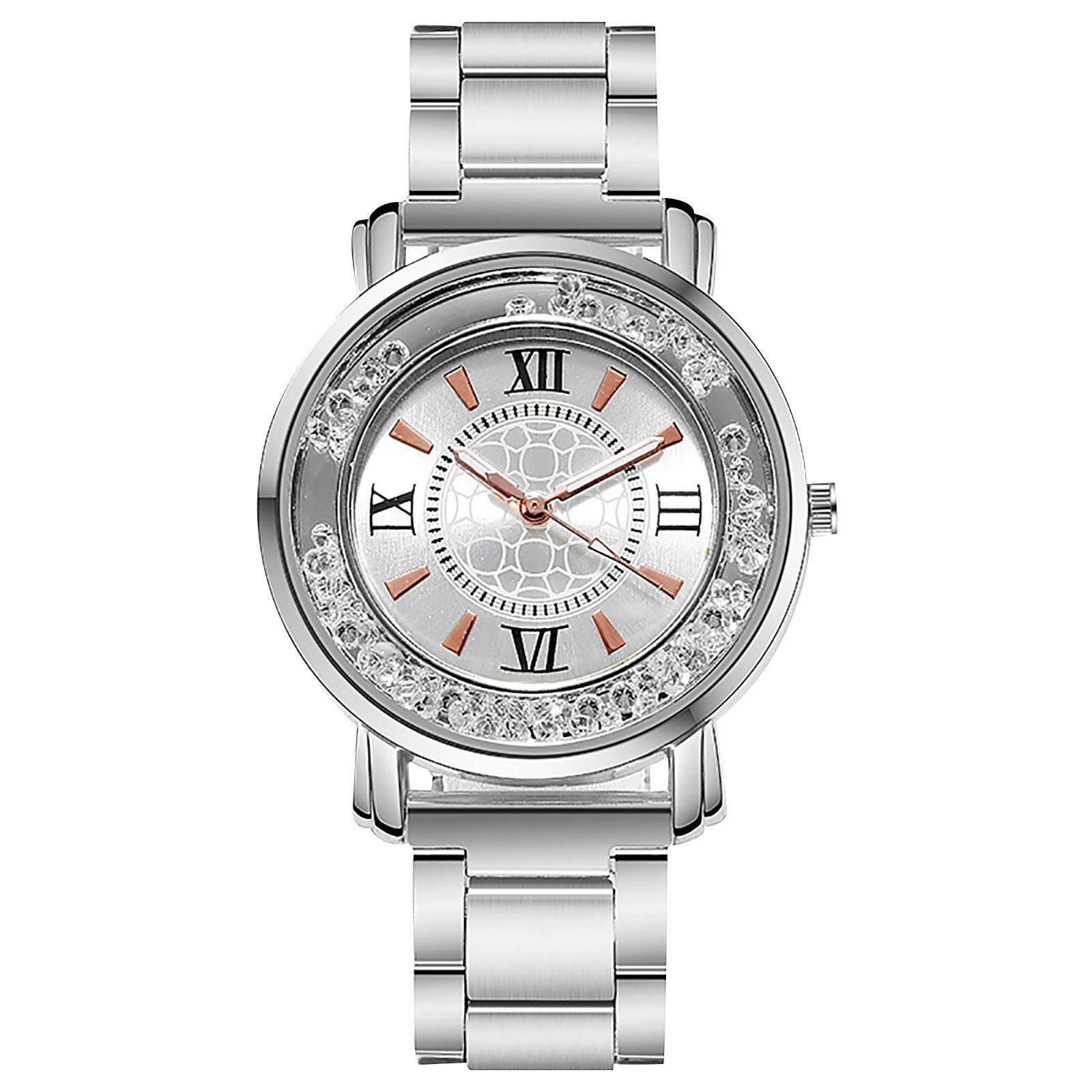 Elegant Retro Diamond-Studded Luminous Quartz Watch for Women & Men - Extra Long Watch Bands - Perfect for Formal Events, Nighttime Visibility & Vintage Fashion Accessories