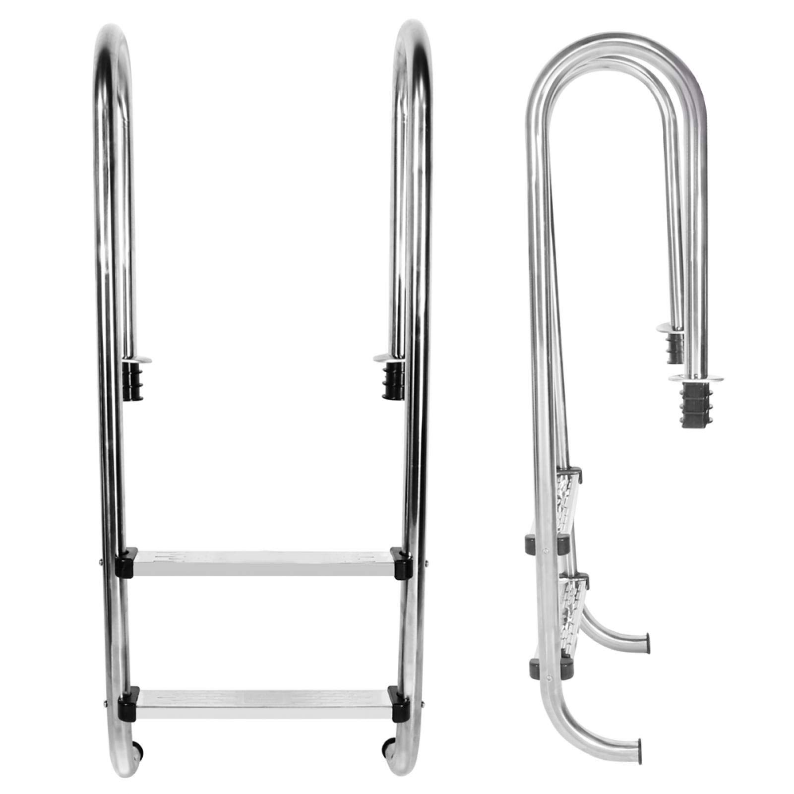 Durable 2-Step Swimming Pool Ladder Pedal for Large Pools | Non-Slip Entry Steps for Beginners | Perfect for Inground Pools, Backyard Swim Training & Water Exercise