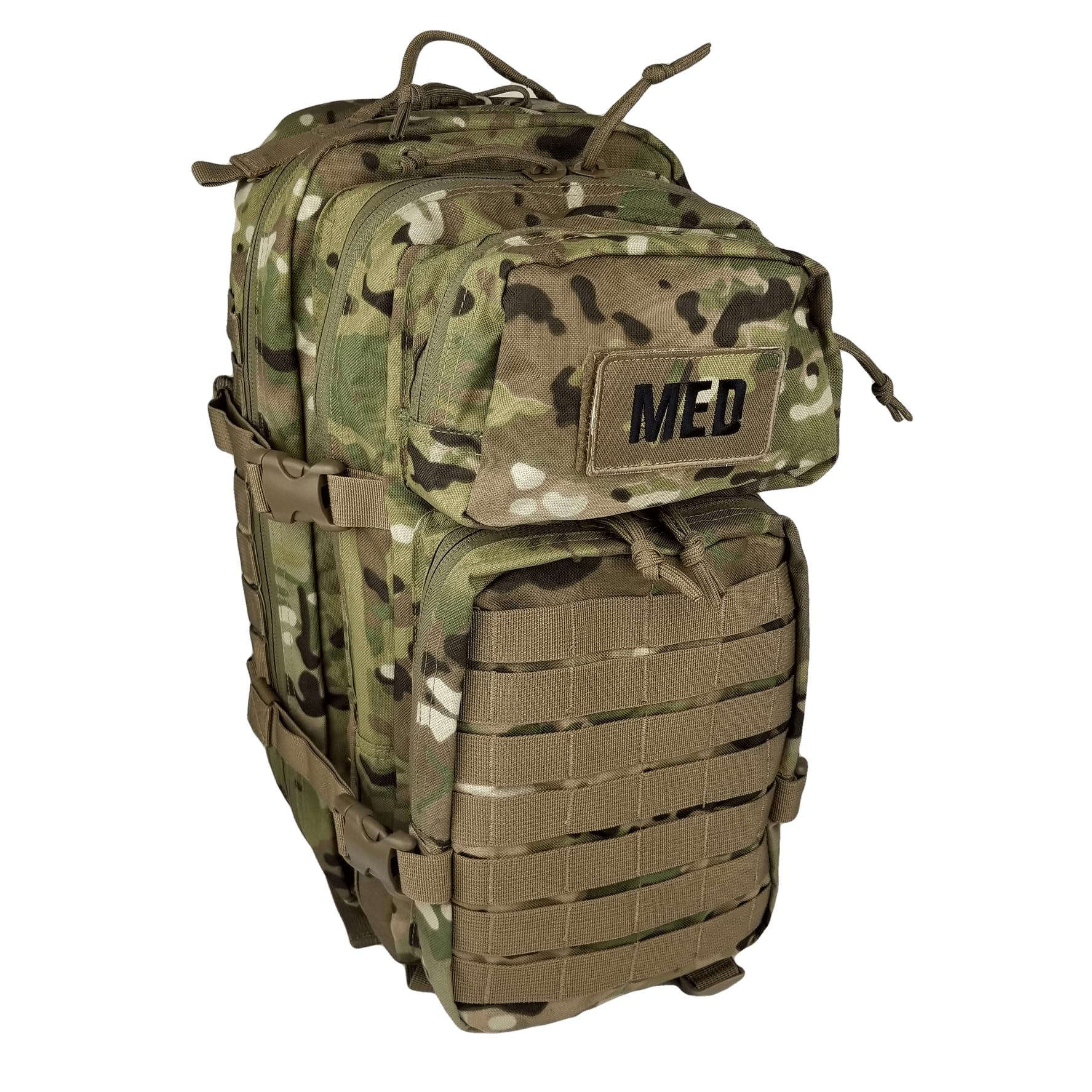 Tactical Trauma First Aid Backpack Fully Stocked - Multicam | Emergency Medical Kit for Outdoor Survival, Hiking & Camping