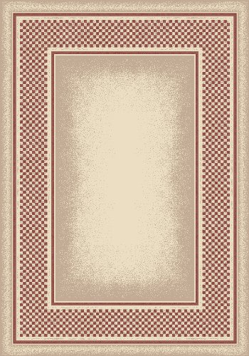 Vintage Gingham Opal Rose Quartz Area Rug 3'10