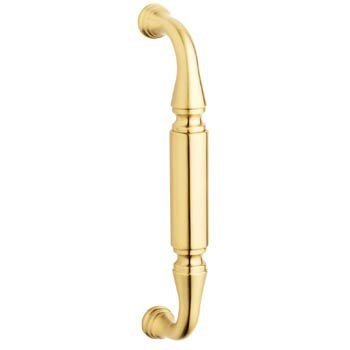 Baldwin 2574 8 Inch Center to Center Richmond Style Door Pull in Lifetime Polished Brass - Premium Cabinet & Drawer Hardware for Kitchen, Bathroom & Furniture Upgrade
