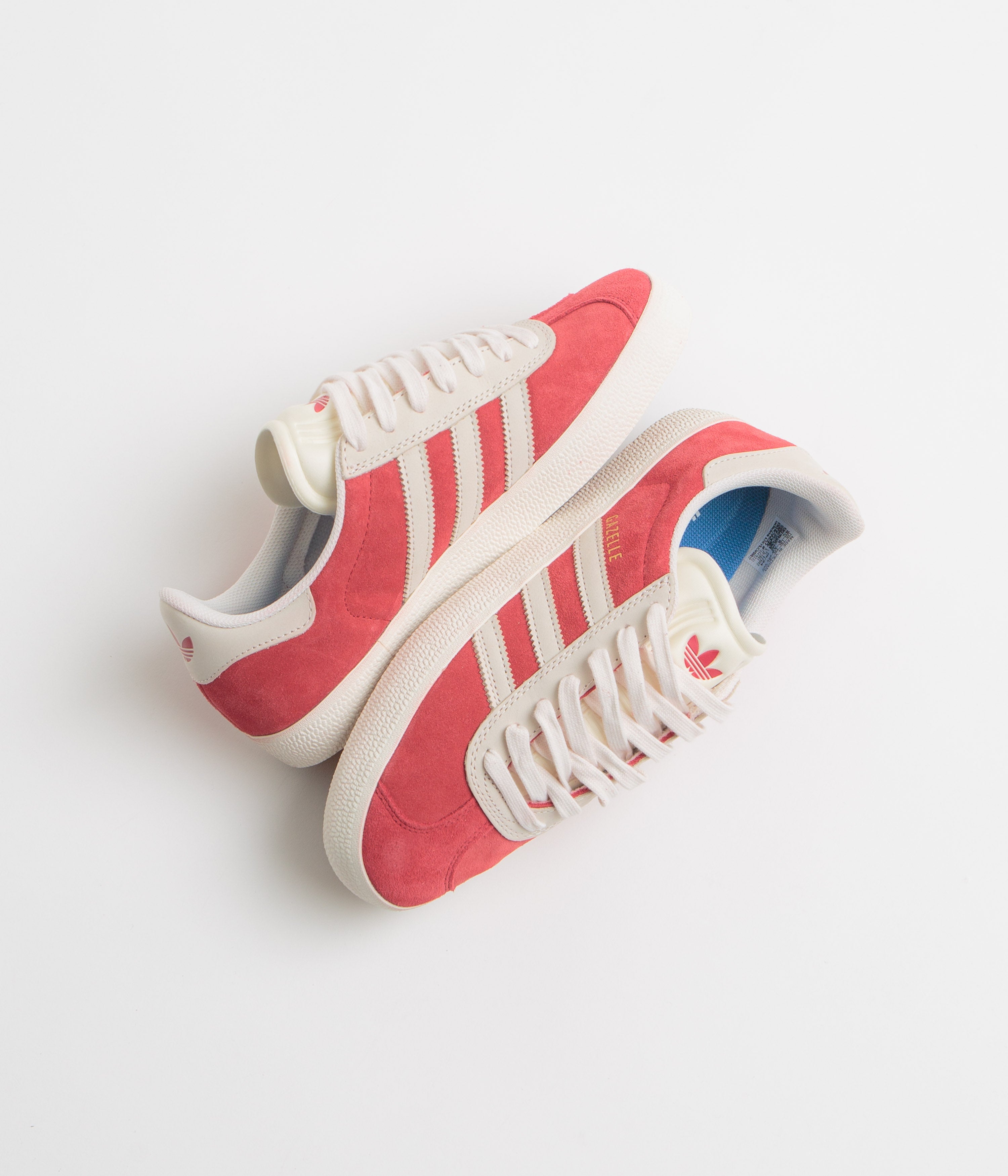 Adidas Gazelle ADV Sneakers for Men & Women - Better Scarlet/Chalk White/Gold Metallic - Retro Running Shoes for Casual Wear, Gym & Street Fashion