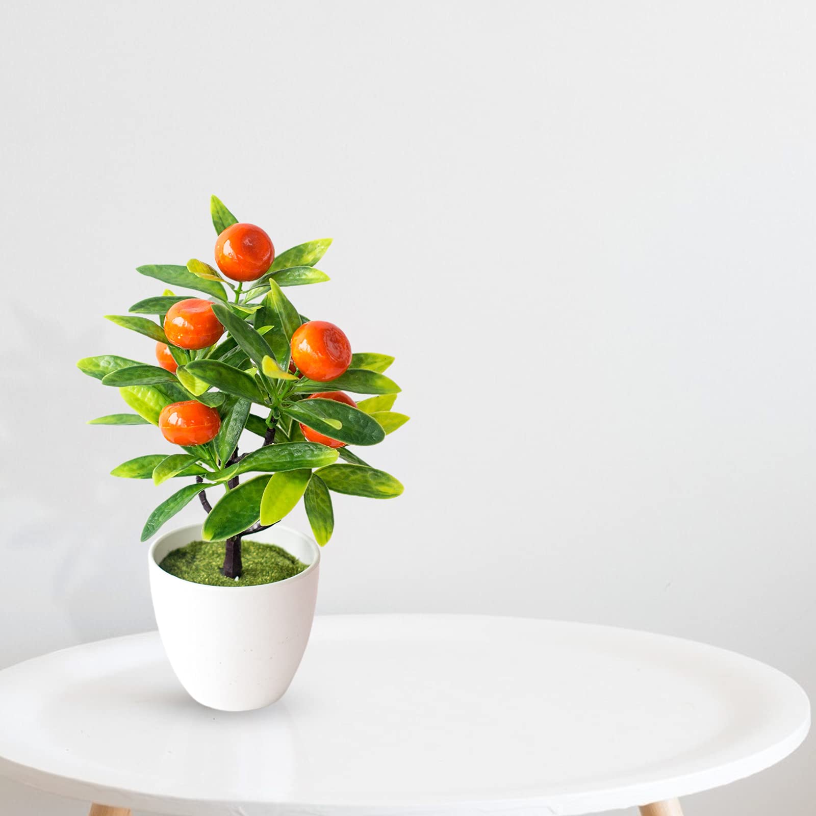 Artificial Apple Tree Potted Plant - Fake Plastic Fruit Tree Bonsai for Home Decor, Party & Living Room Tabletop Decoration | Perfect for Indoor Greenery, Wedding Centerpieces & Office Desk Decor