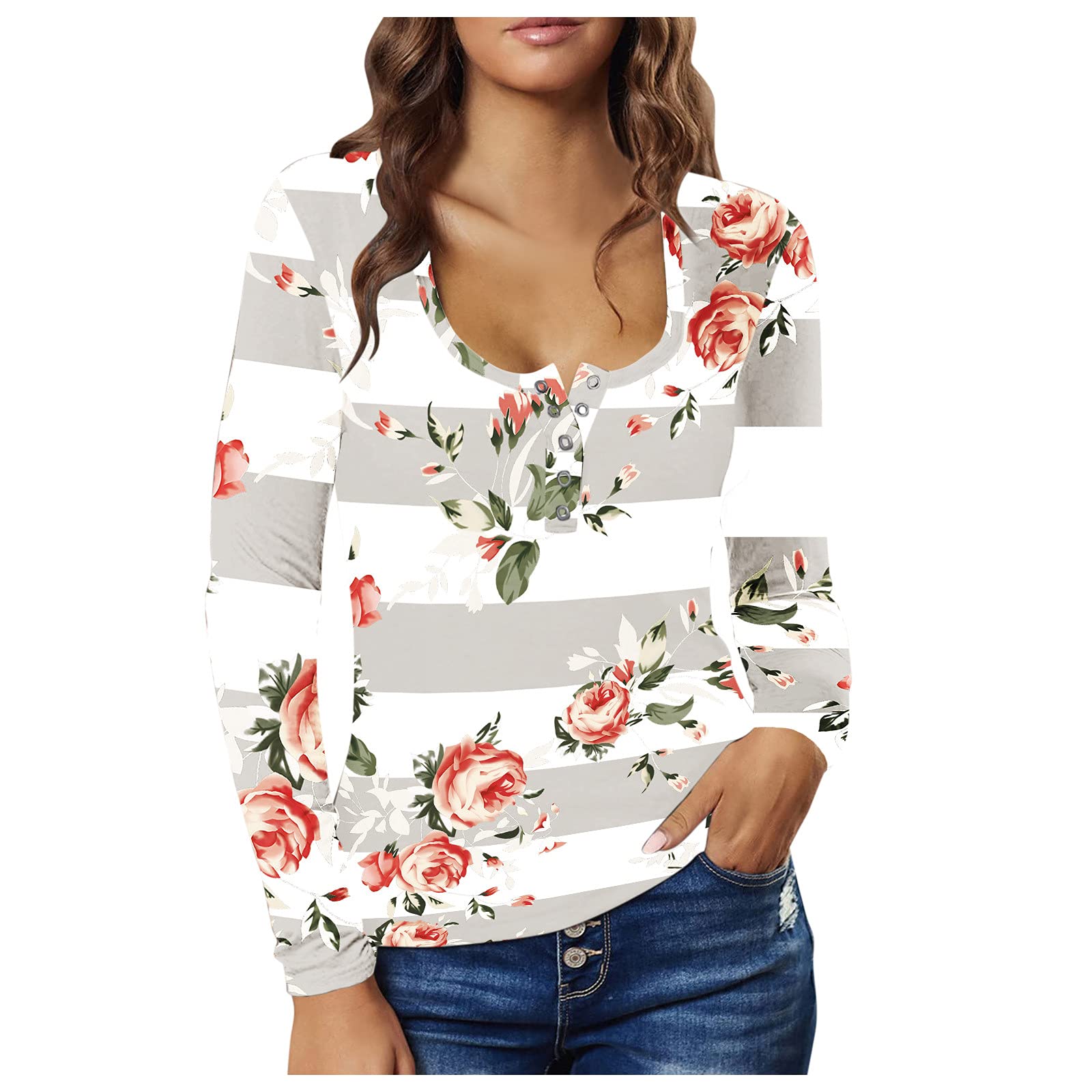 Women's Cropped Hoodie Jacket with Fashion Print & Square Collar - Long Sleeve Casual Blouse Tops for Streetwear, Loungewear & Fall Fashion