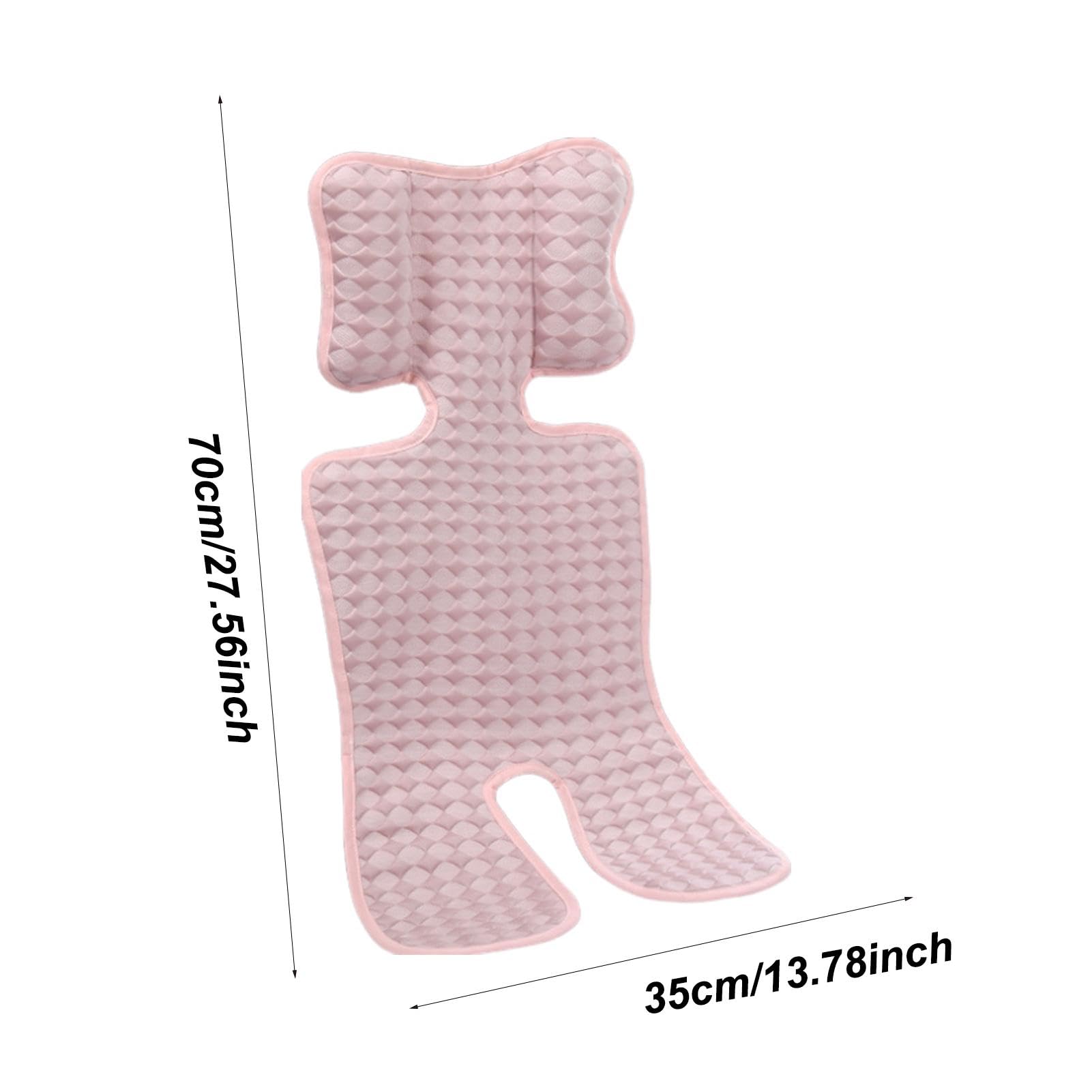 Baby Stroller Cooling Pad - Breathable Ice Silk Seat Liner for Infants & Toddlers - Summer Car Seat Cooler Cushion (Pink) - Perfect for Hot Weather, Long Car Rides & Outdoor Stroller Walks
