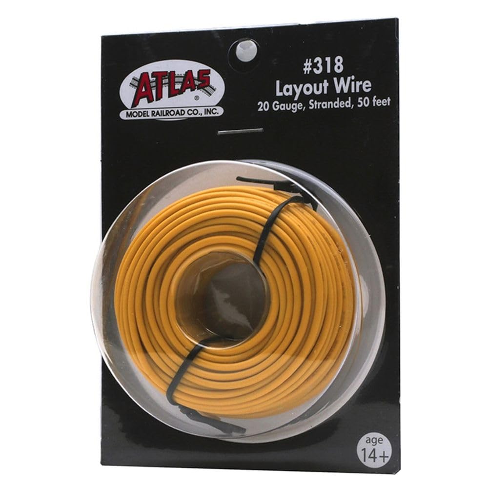50' Stranded Wire 20 Gauge Yellow - Flexible Electrical Wire for DIY Projects, Home Appliances, and Automotive Repairs