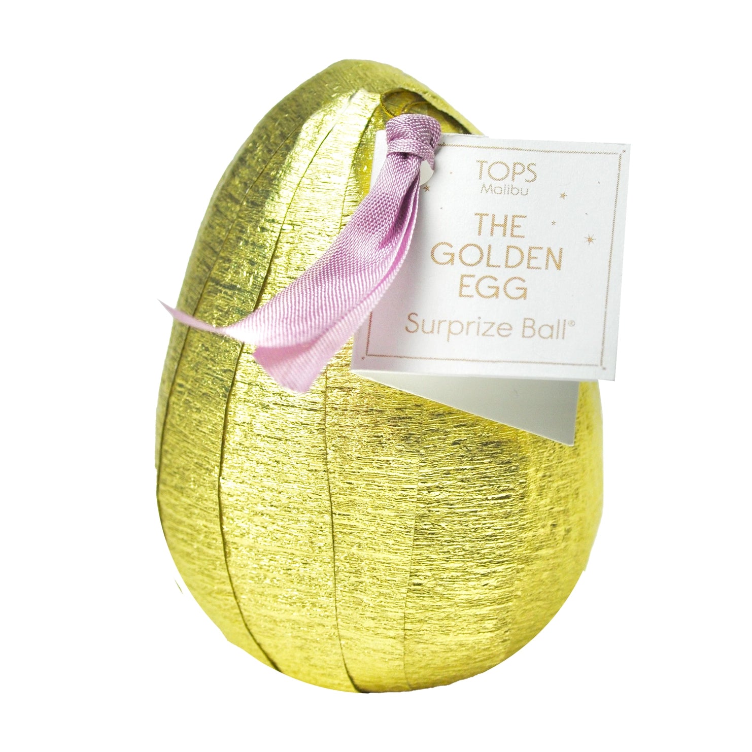 Golden Surprise Ball Egg - Fun Party Favors, Easter Basket Fillers & Kids Treasure Hunt Prizes