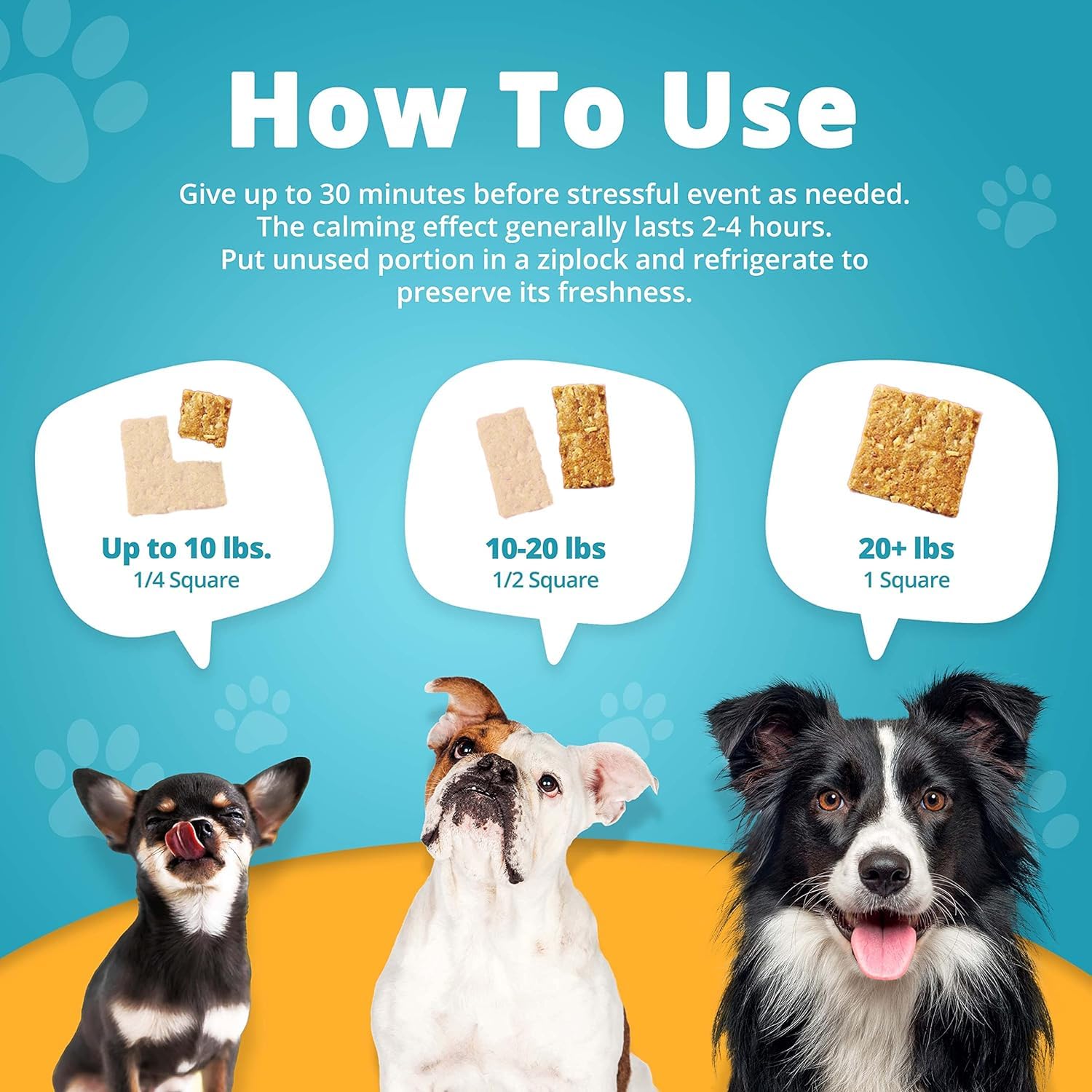 Natural Peanut Butter Chews for Dogs - Anxiety Relief Treats with Calming Ingredients - No Hemp, Grain-Free, 2 Oz (Pack of 4) - Perfect for Travel, Vet Visits & Thunderstorm Stress Relief