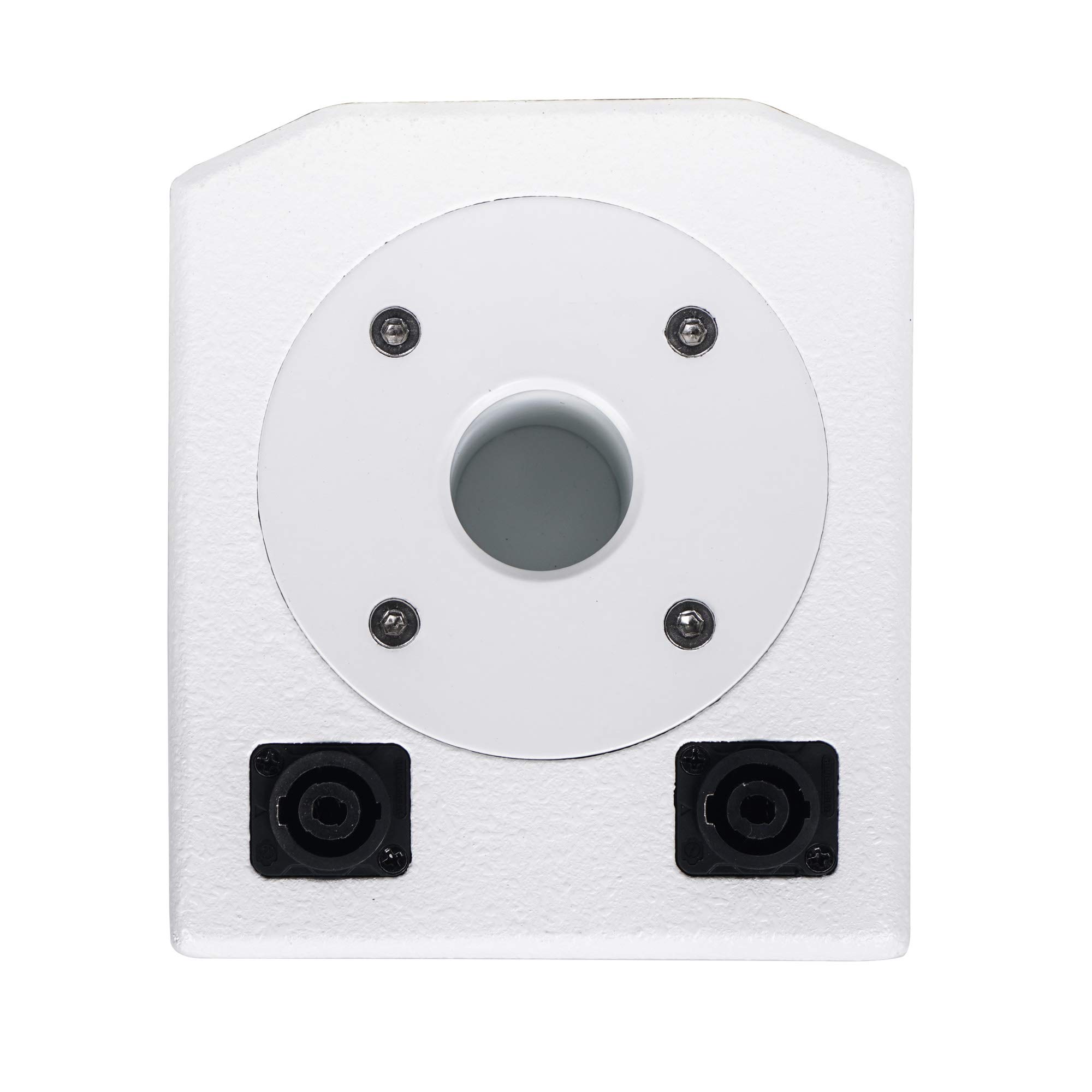 Sound Town CARPO-V5W12 12” 1400W Powered Subwoofer with 2x 500W Passive Column Speakers - White, Professional Line Array System for Live Events, DJ Performances, and Outdoor Concerts