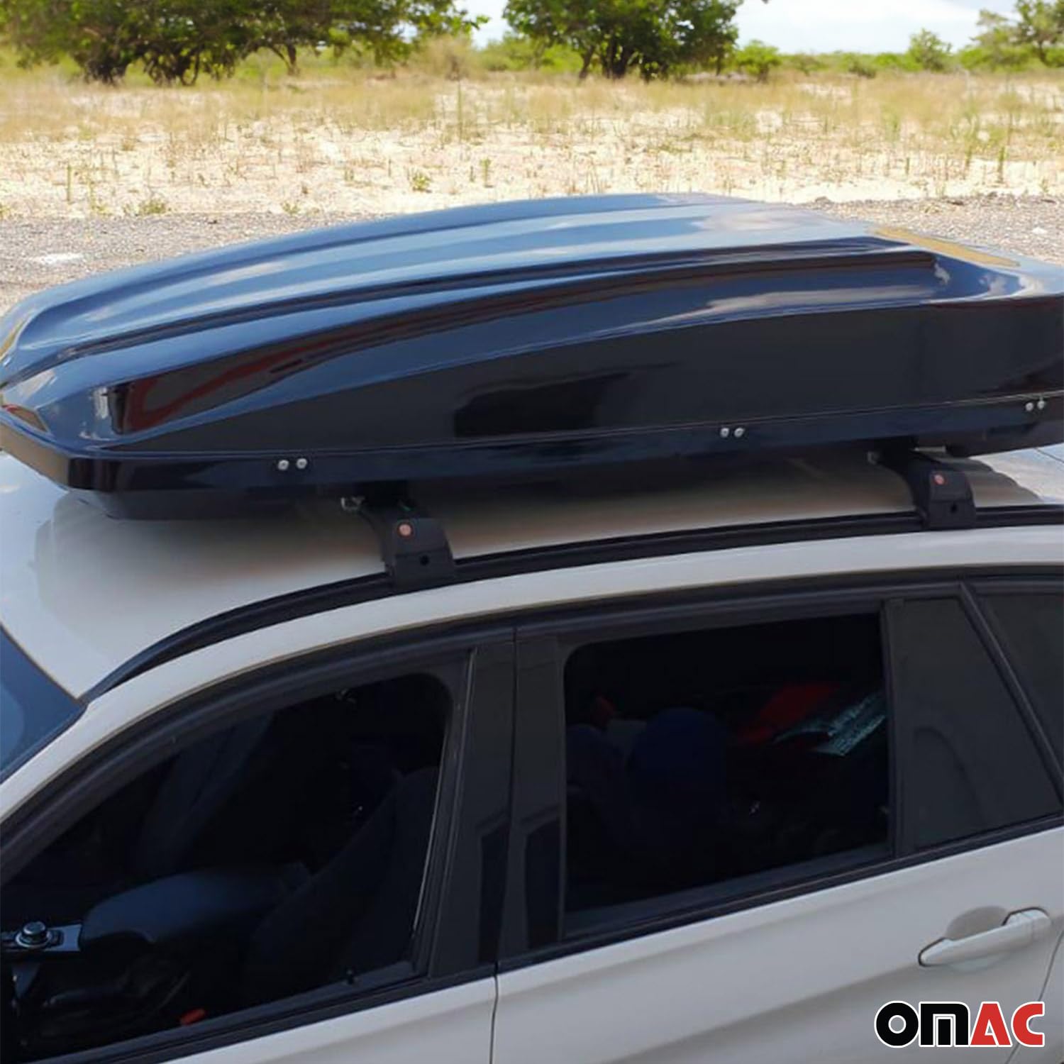 OMAC Aluminum Roof Rack Cross Bars for Kia Sorento 2016-2020 - 2-Piece Anti-Theft Cargo Carrier for Kayak, Canoe, Surfboard, Ski, Snowboard - Perfect for Travel, Camping & Outdoor Adventures