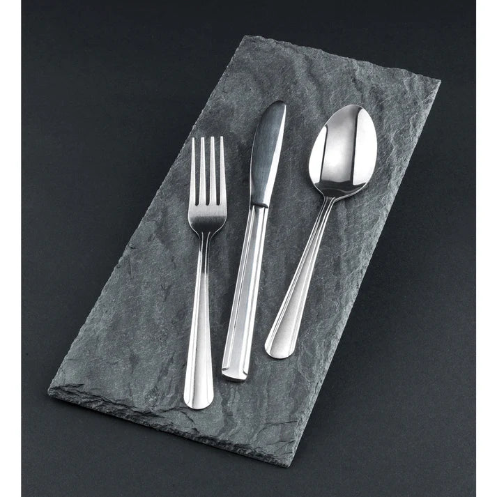 Winco Dominion Teaspoon 6-Piece Set - Stainless Steel Flatware for Dining, Tea, Coffee, Dessert - Elegant Tableware for Restaurants, Home Kitchen, and Parties