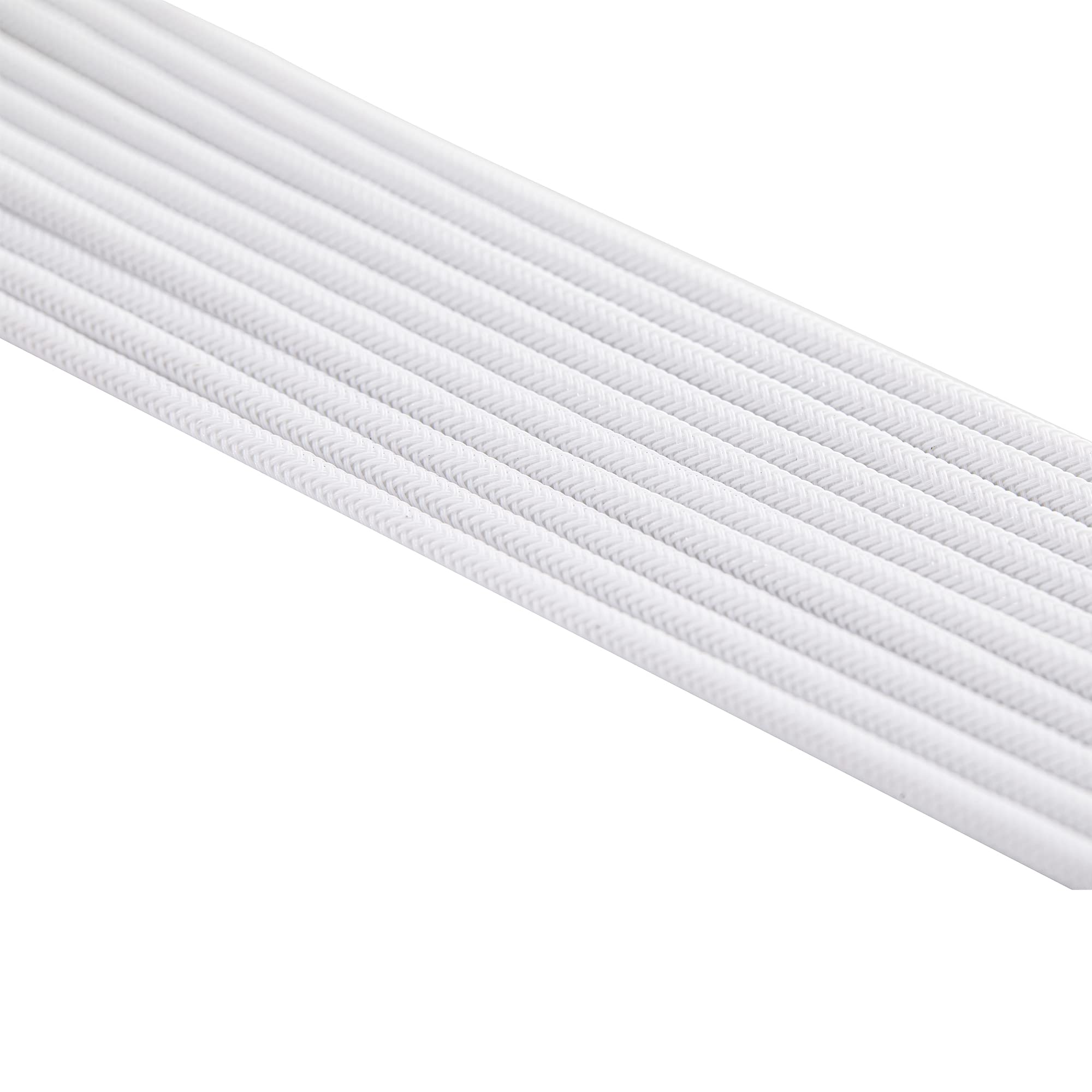 SATA + Molex Power Extension Cable Kit - 11.8 Inch Male to Female Extender Sleeve Power Cables (White) | Perfect for PC Builds, Gaming Rigs & Server Upgrades