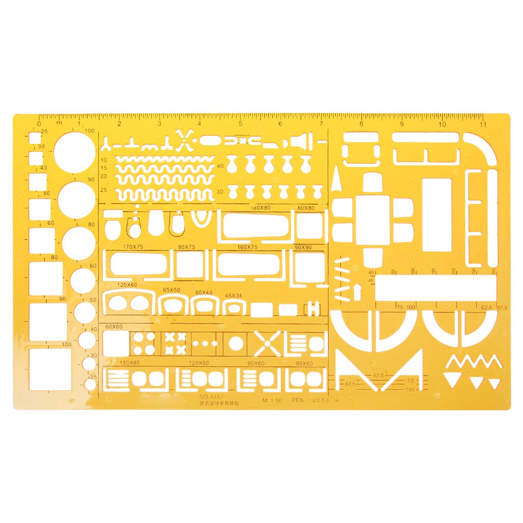 1:50 Scale Precision Tailor Ruler for Math, Architecture & Engineering - Drafting Template for Accurate Drawing & Design | Perfect for Students, Architects & Engineers