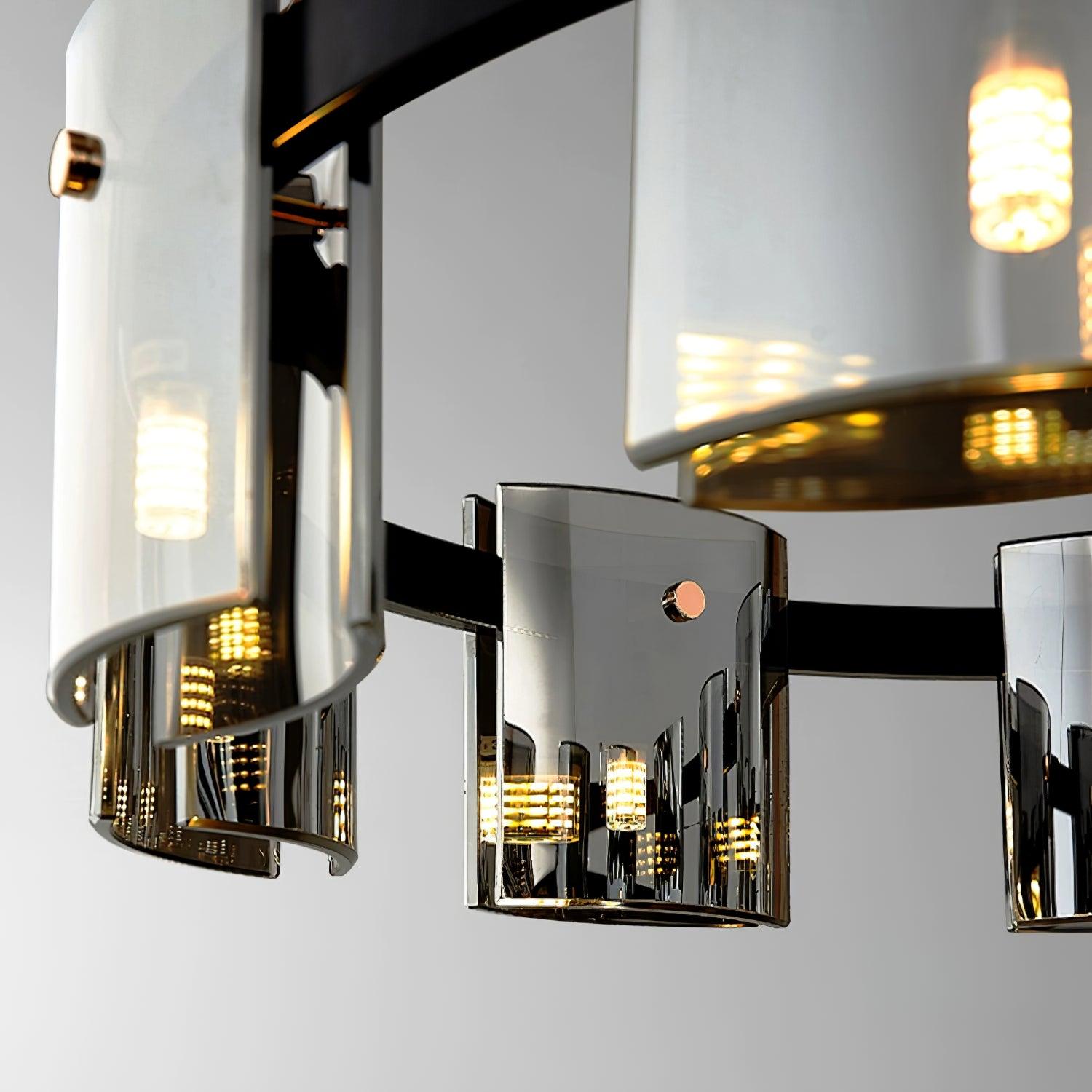 Corlota Chandelier - Modern Crystal Ceiling Light Fixture for Dining Room, Living Room & Bedroom | Elegant Home Decor Lighting