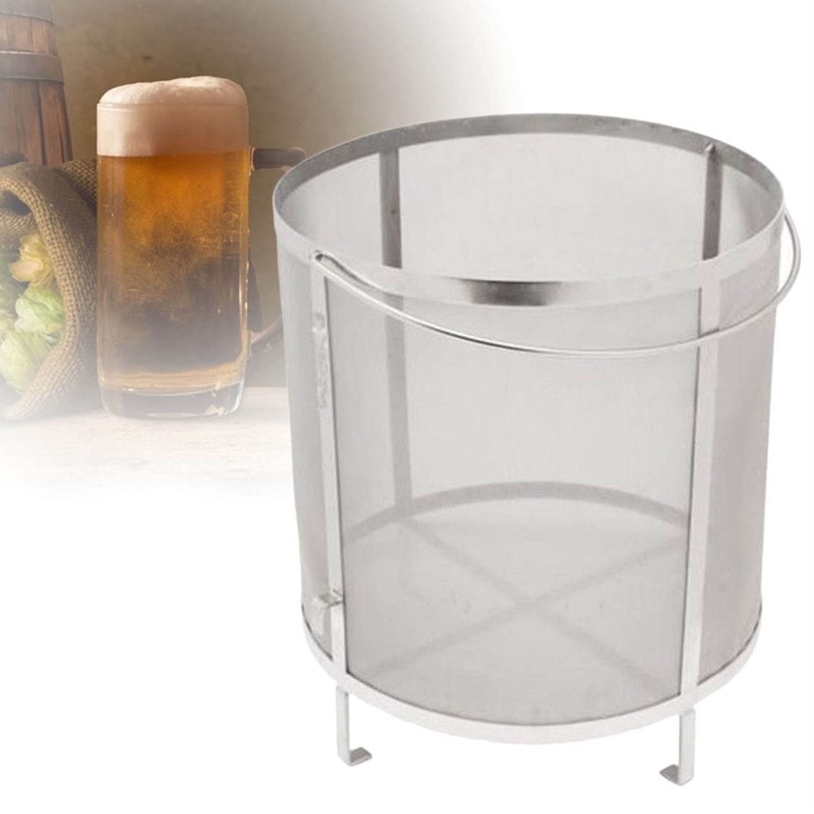 Stainless Steel Hop Spider Filter with Stand - Home Brewing Beer Hop Strainer for Kettle | Perfect for Craft Beer, IPA, and Homebrew Beer Making