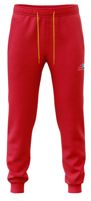 Red Track Pants for Women & Men - Comfortable Athletic Joggers with Elastic Waistband - Perfect for Running, Gym, Yoga & Casual Wear