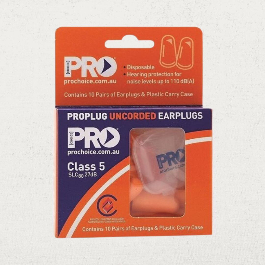 Disposable Foam Earplugs 10 Pack - Noise Reduction for Sleeping, Travel & Work - Soft Comfortable Hearing Protection