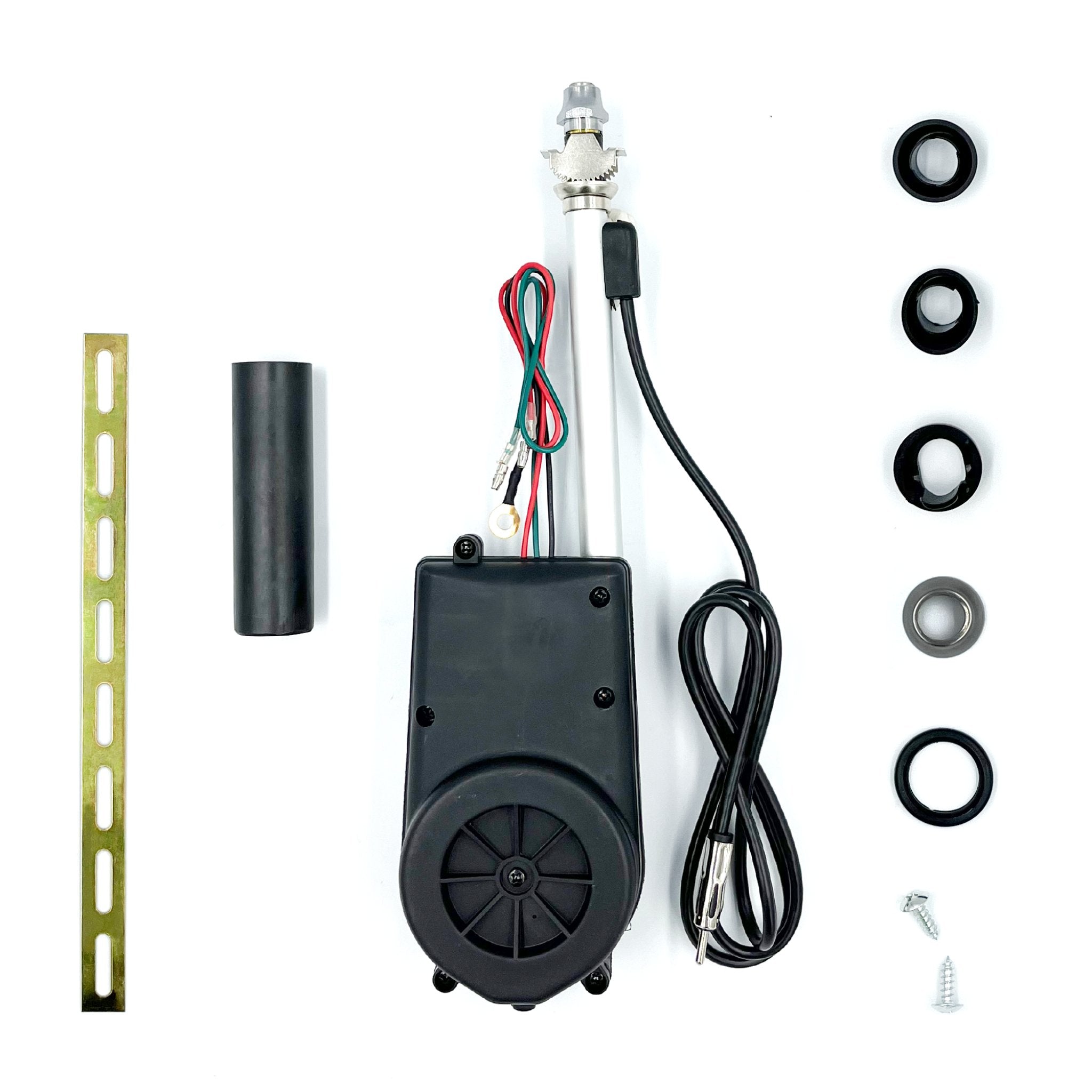 1902-1908 Cadillac Runabout & Tonneau Vintage Car AM/FM Radio Kit with Automatic Power Antenna - 12V Electric Stainless Steel Mast - Classic Car Restoration & Road Trip Accessories