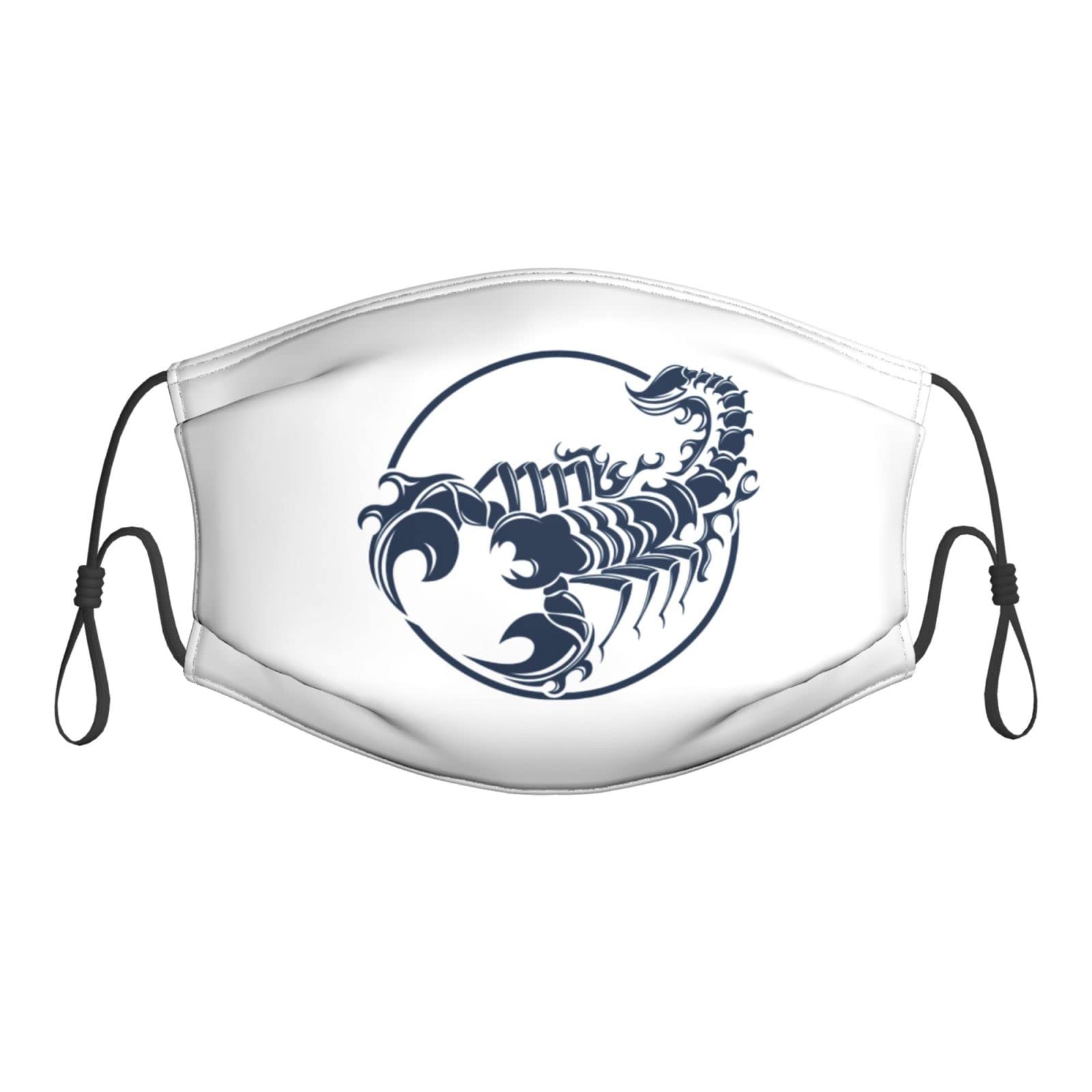 Reusable Scorpion Face Mask with Adjustable Straps & Filters - Dust Protection for Men & Women - Perfect for Construction, Cycling & Outdoor Activities