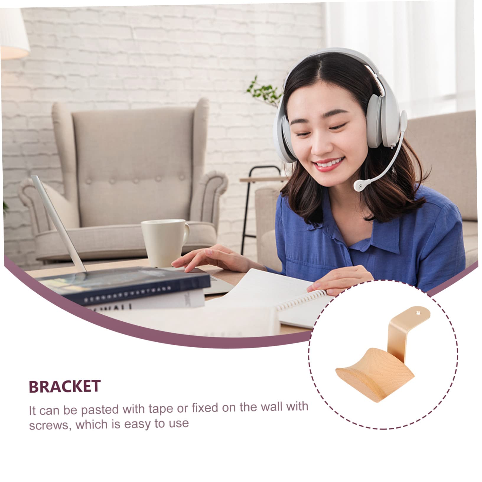 Zerodeko 4 Pack Heavy Duty Headphone Holder Clip - Anti-Slip Earphone Hanger with Sturdy Stainless Steel Construction - Perfect for Desk, Office, Gaming Setup & Headphone Storage Organization