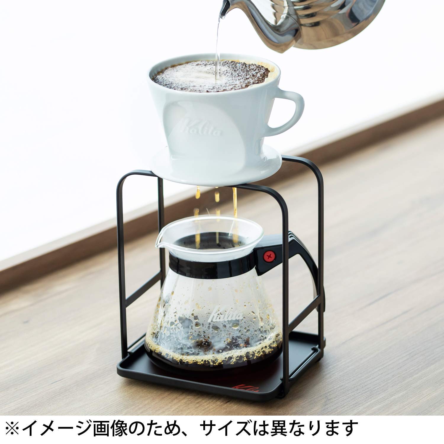 Kalita 300cc Glass Coffee & Tea Server - Microwave Safe - Perfect for Pour-Over Brewing & Iced Tea Serving
