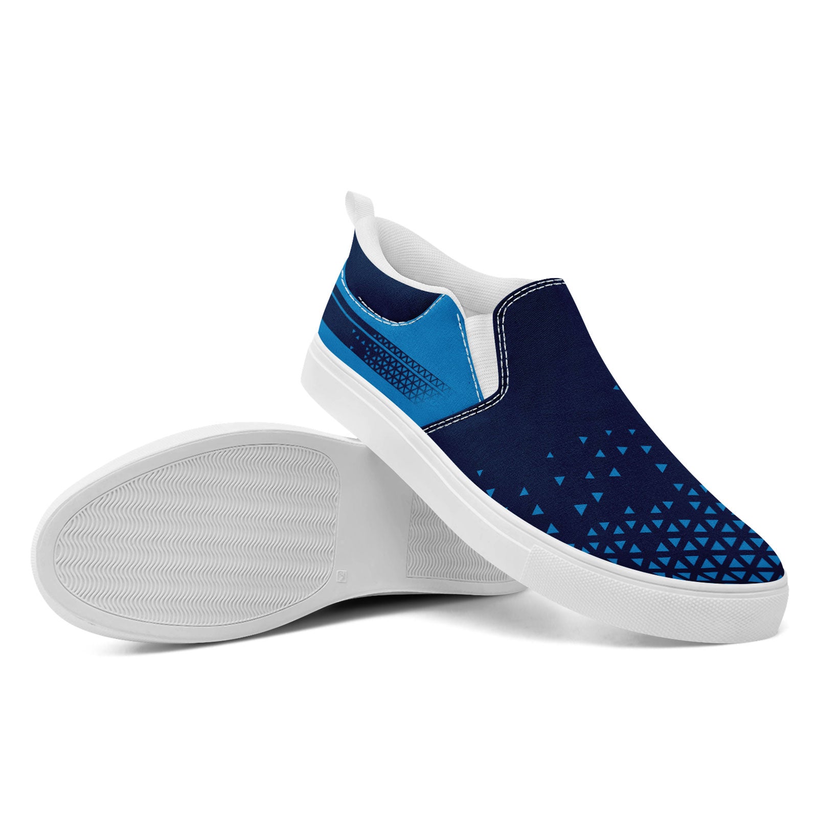 Custom Personalized Slip-On Canvas Sneakers for Men & Women - Handmade Breathable Comfortable Shoes for Casual Wear, Walking & Travel - FN071 E023042