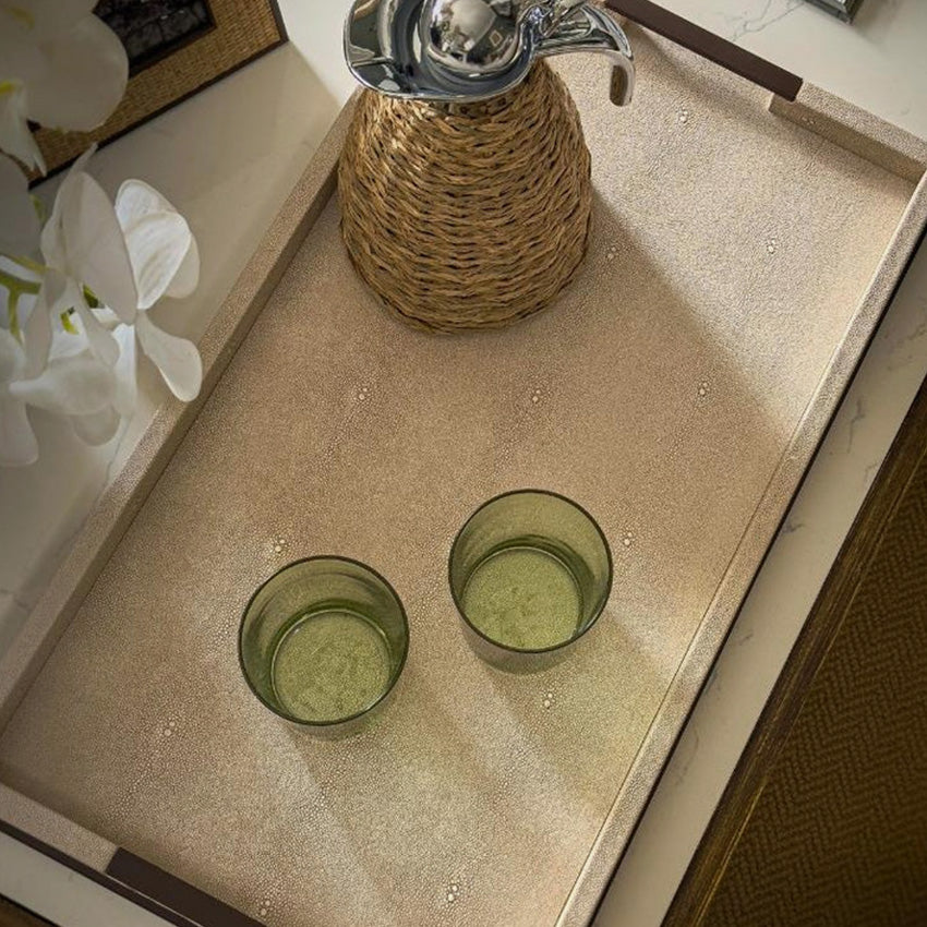 Addison Ross Decorative Tray - Elegant Serving Tray for Coffee Table, Vanity & Home Decor | Perfect for Entertaining, Jewelry Organizer & Bathroom Essentials