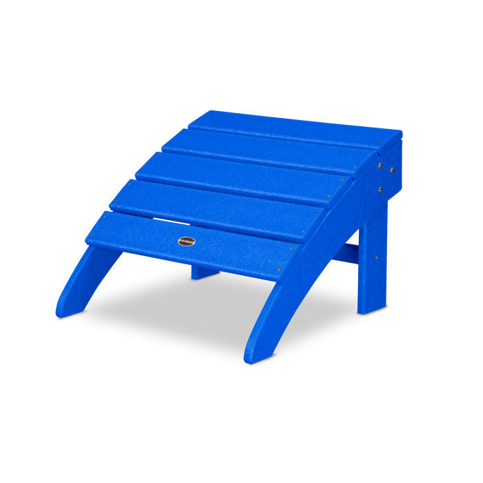 POLYWOOD Palm Coast Outdoor Ottoman - Weather-Resistant, Durable & Stylish - Perfect for Patio, Poolside, or Garden Relaxation