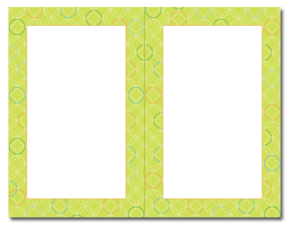 Elegant Concentric Circles 2-Up Wedding Invitations with Envelopes - Perfect for Bridal Showers, Anniversaries & Formal Events