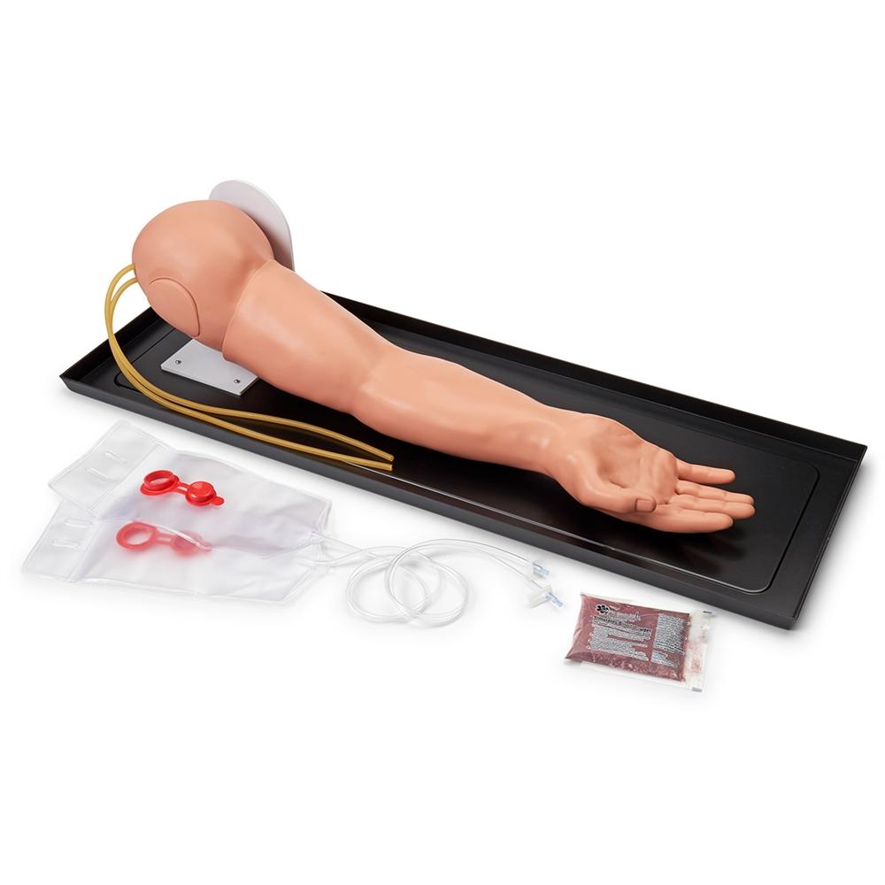 Professional IV Training Arm Simulator - Light Skin Tone for Medical & Nursing Practice - Perfect for IV Insertion, Phlebotomy & Venipuncture Training