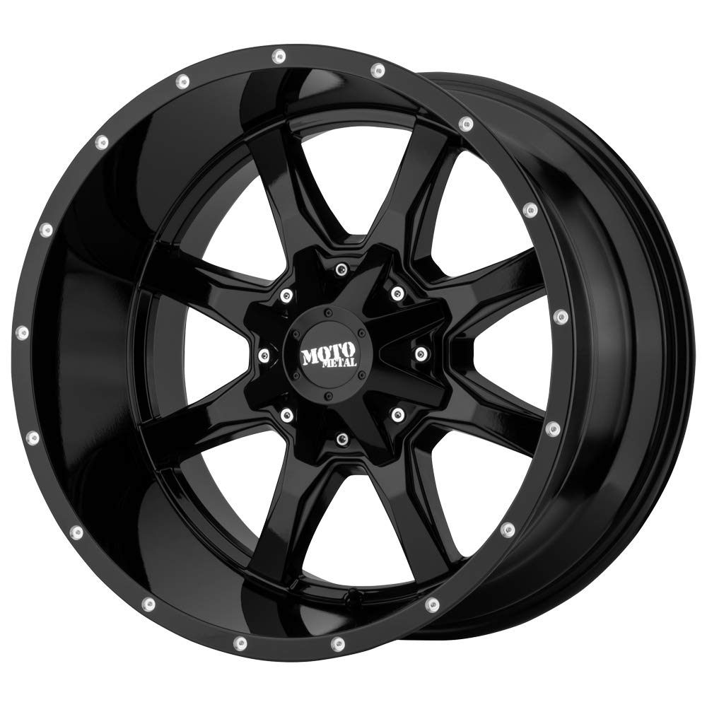 Moto Metal MO970 18x10 5x5.5/150 Black Milled Wheel -24mm Offset (MO970810863A24NUS) - Perfect for Off-Road Trucks & SUVs