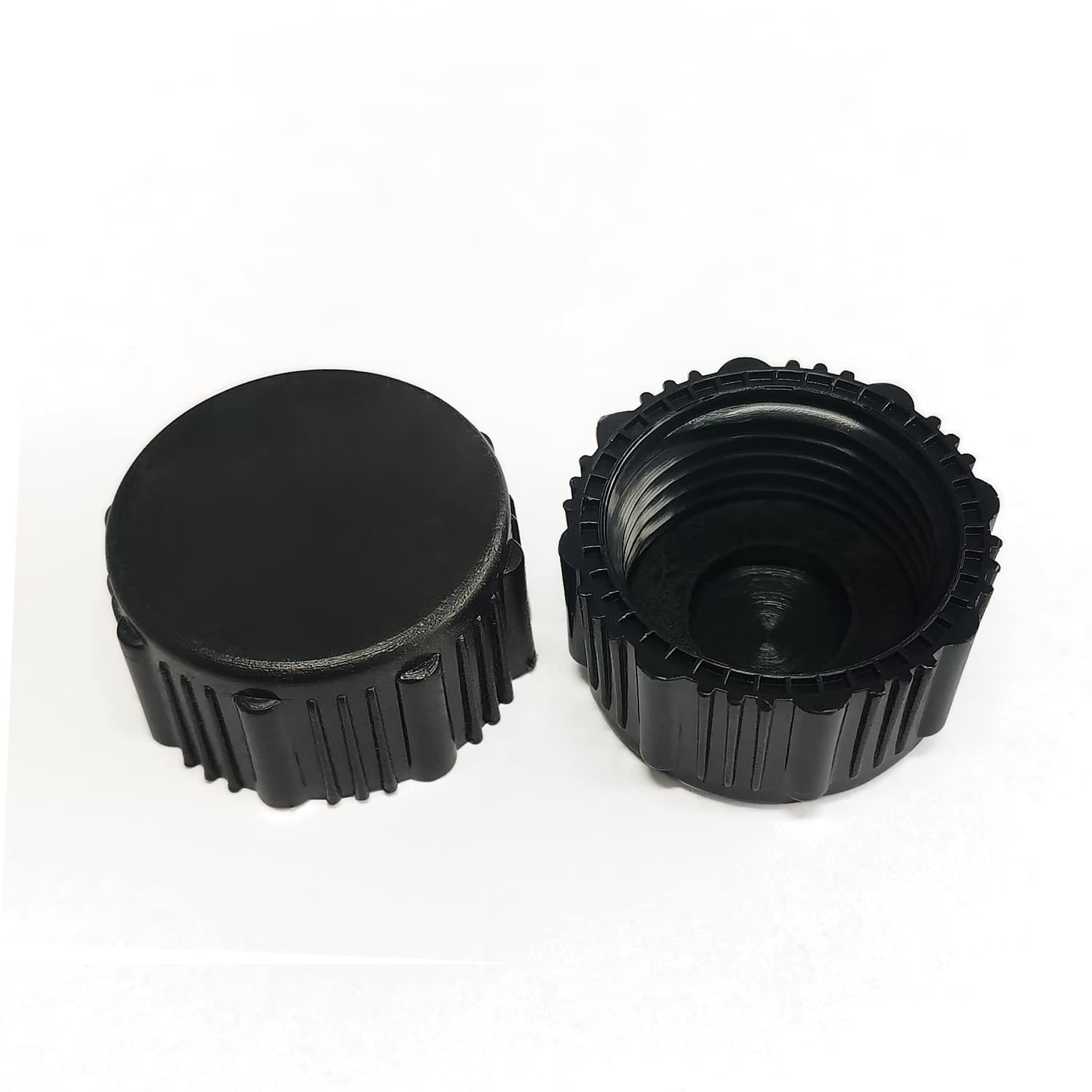 2 Pack 3/4 Inch Plastic Garden Hose End Caps - Durable Female Fitting Caps for Standard Male Hoses - Perfect for Winterizing, Storage & Protecting Outdoor Faucets