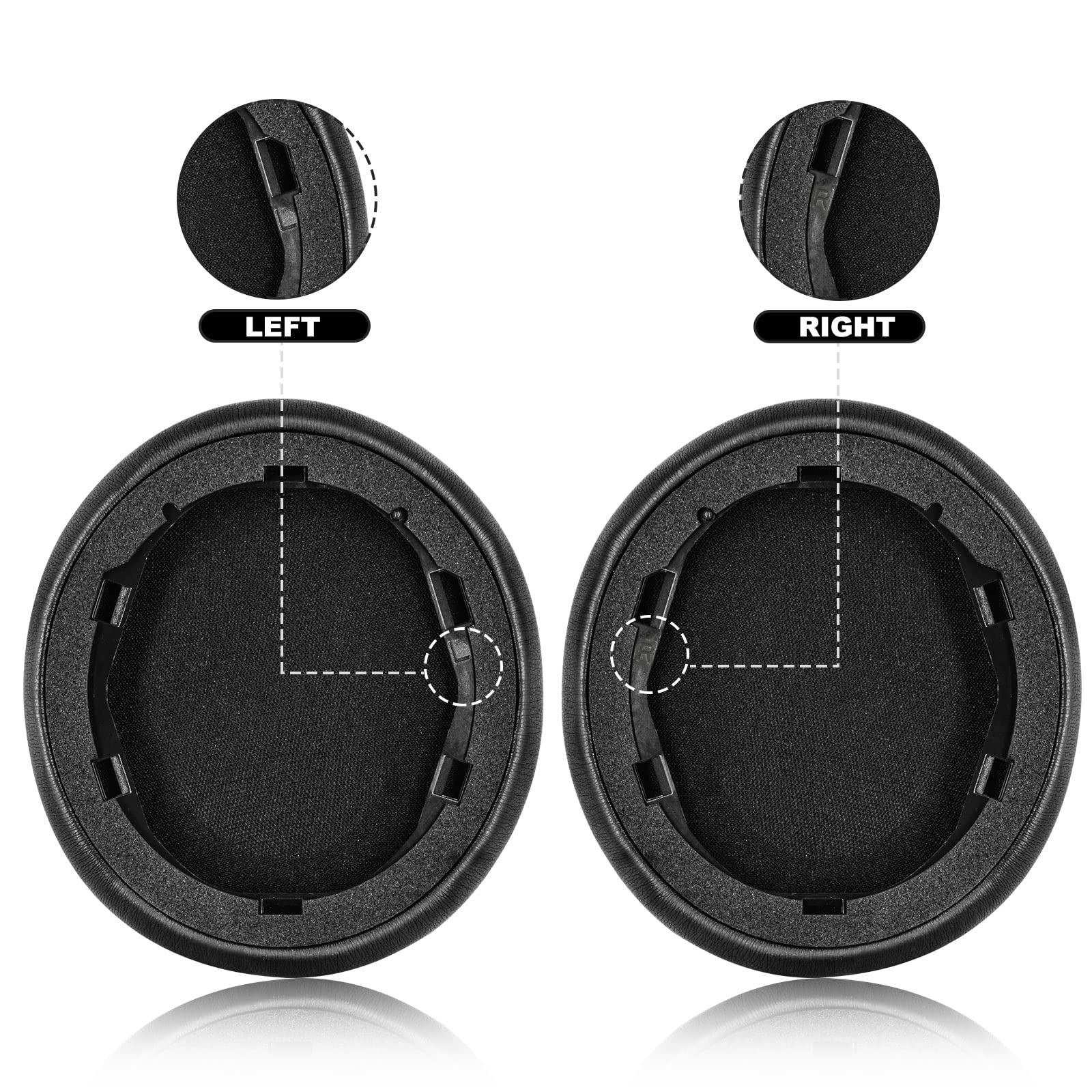 Soundcore Life Q30 Q35 Replacement Earpads - Soft Memory Foam Ear Cushions for Wireless Headphones - Perfect for Workouts, Travel & Noise Isolation