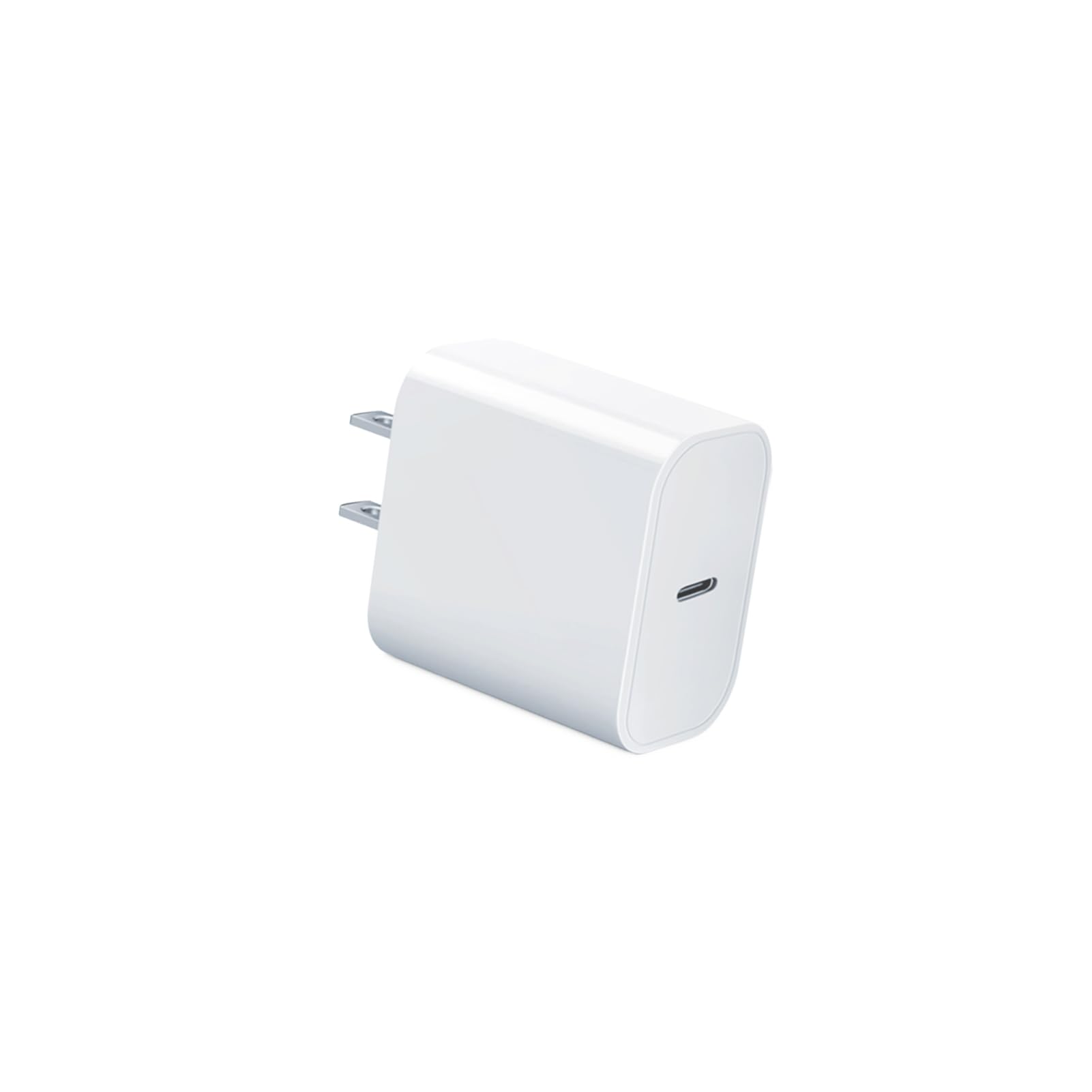 20W USB-C Fast Charger Block - PD Compatible with iPhone 16/15/14/13/12, Apple Watch Ultra/Series 10/9/8/7/6/SE/5/4/3 - Compact White Wall Adapter for Home, Office & Travel Charging
