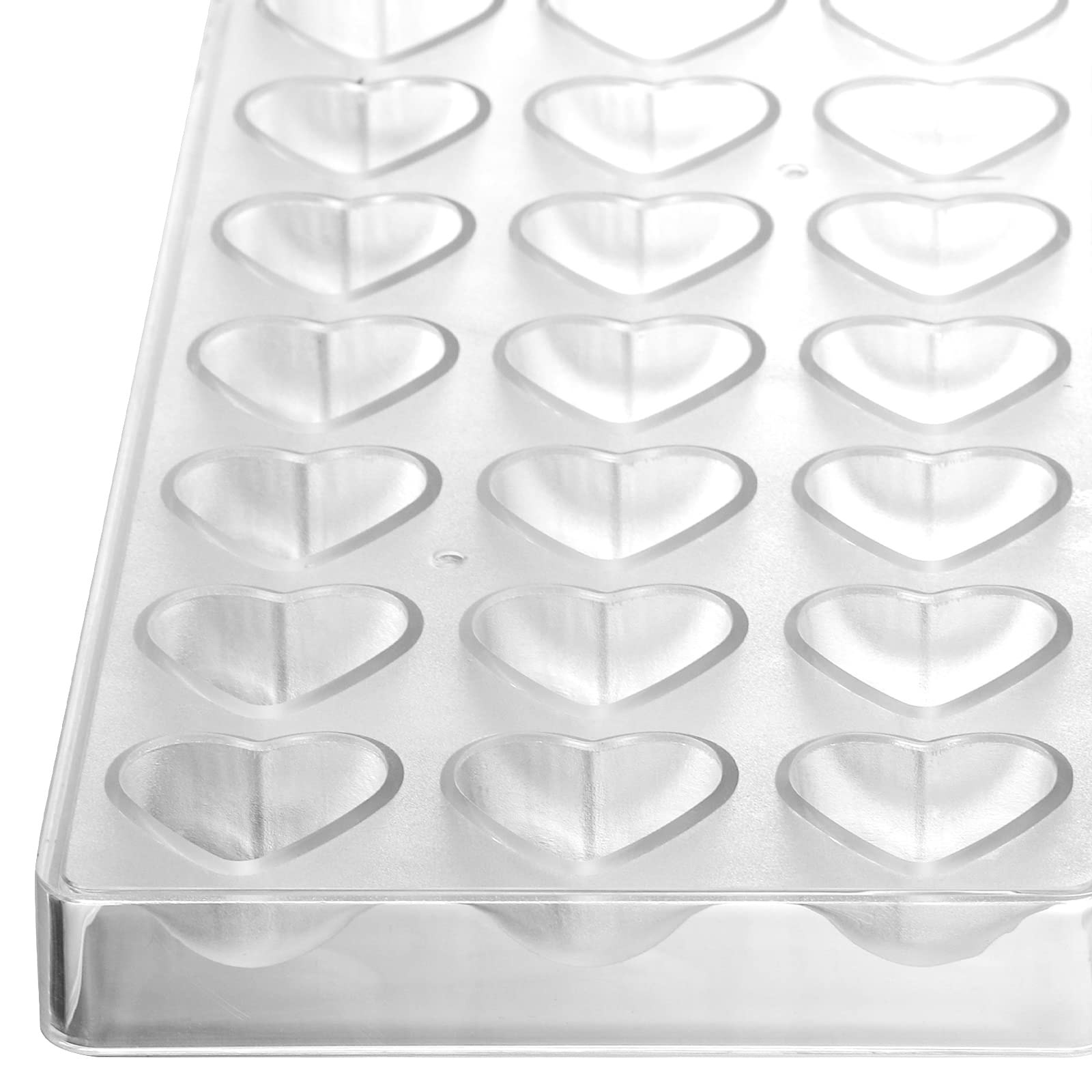 ZEAYEA 4 Pack 87 Grids Polycarbonate Chocolate Molds - Candy Making Molds for DIY Chocolate, Cookies, Mousse & Jelly - Heart, Rose, Crown & Cup Shapes - Perfect for Baking, Party Treats & Holiday Gifts