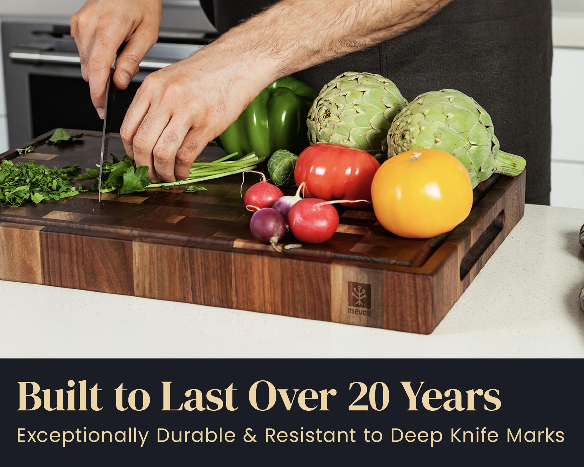 Premium Walnut Wood Cutting Board - Reversible Chopping Board with Juice Grooves - 18x12x1.5 Inch - Handcrafted in Canada - Perfect for Kitchen Prep, Meat Cutting & Charcuterie Serving