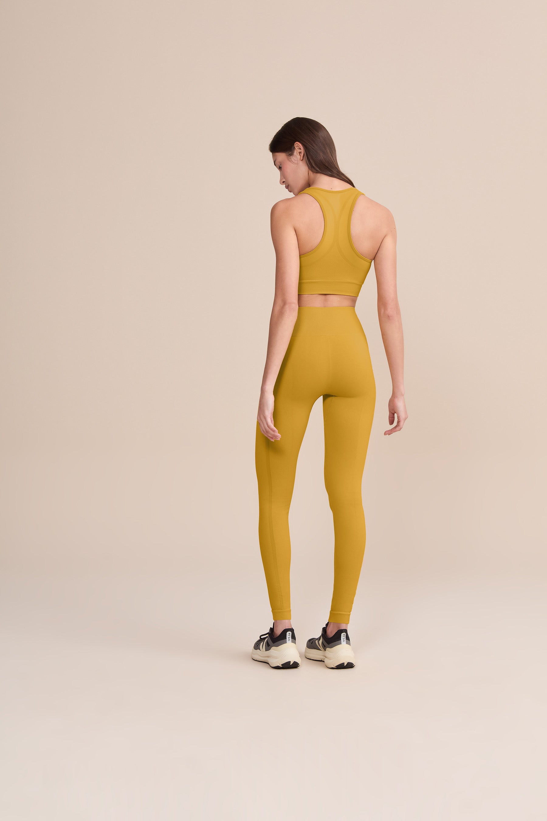 Seamless Knit Leggings for Women - High Waist Yoga Pants with Stretchy Comfort - Perfect for Workouts, Running & Lounge Wear