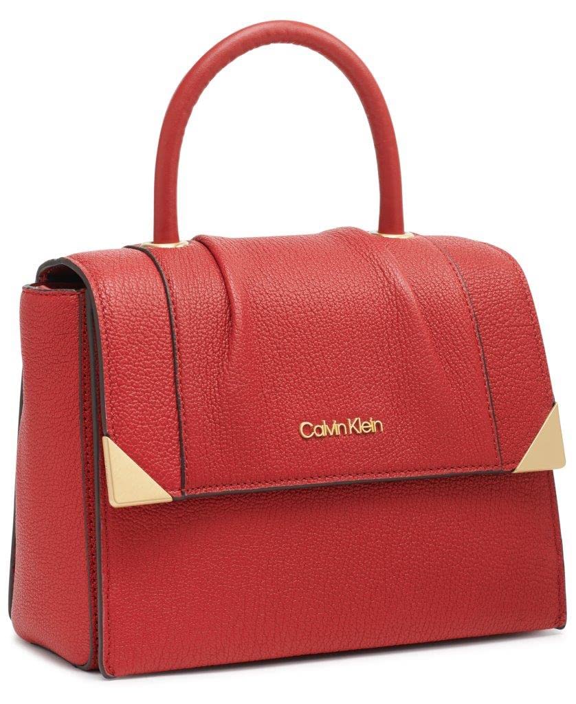Calvin Klein Fern Top Handle Crossbody Bag for Women - Stylish & Compact Purse for Everyday Use, Work, Travel & Shopping