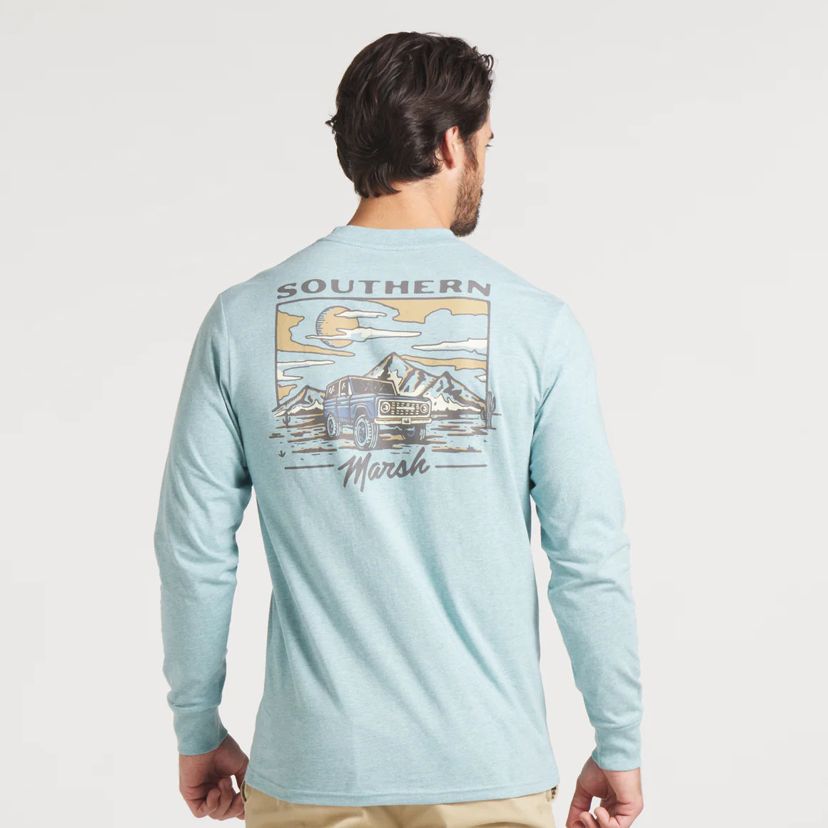Southern Marsh High Desert Rodeo Long Sleeve T-Shirt for Men - Western Style Casual Shirt for Rodeo, Outdoor Adventures & Country Lifestyle